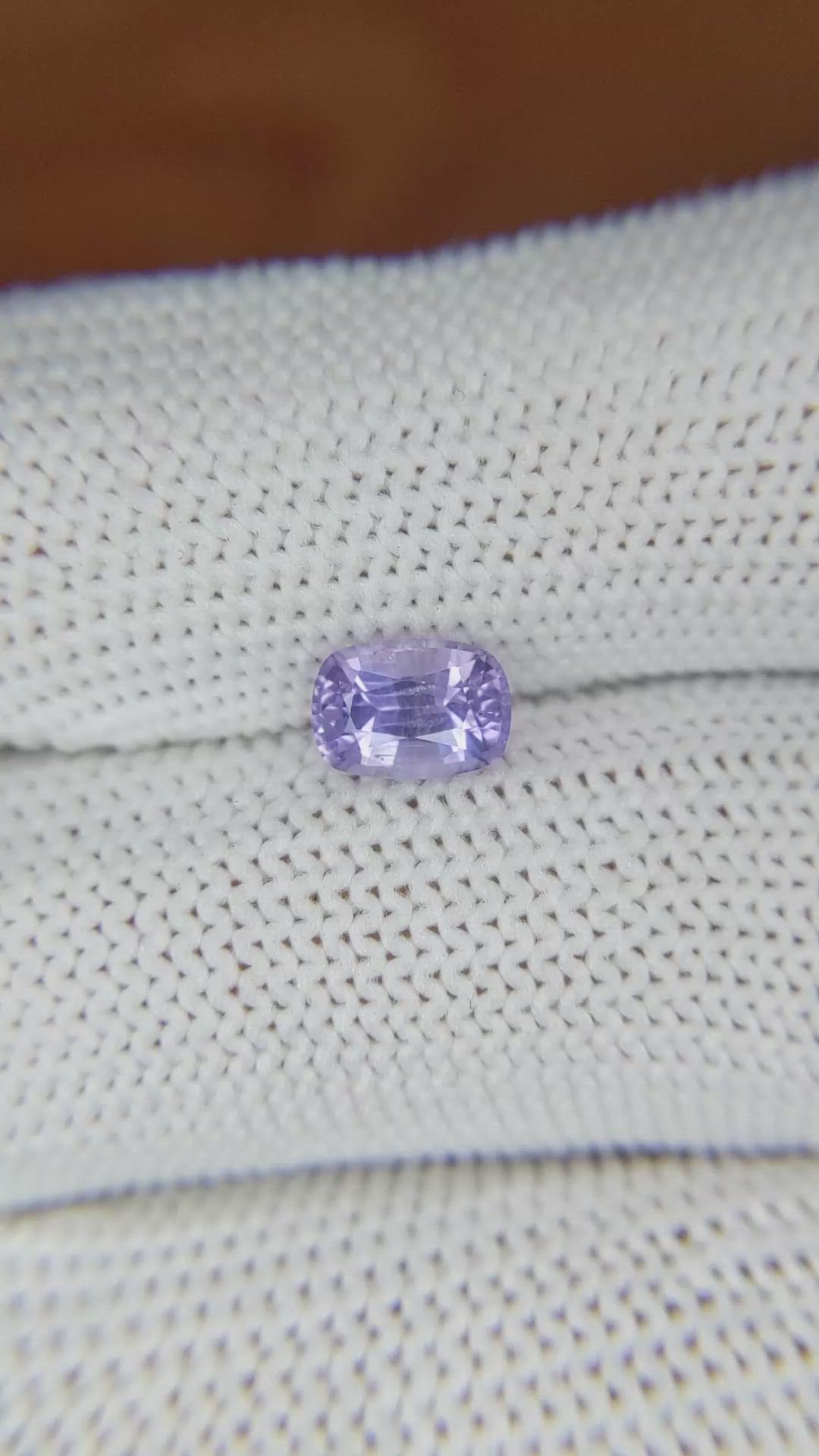 1.18 Ct. Purple Sapphire from Ceylon (Sri Lanka) Size Video