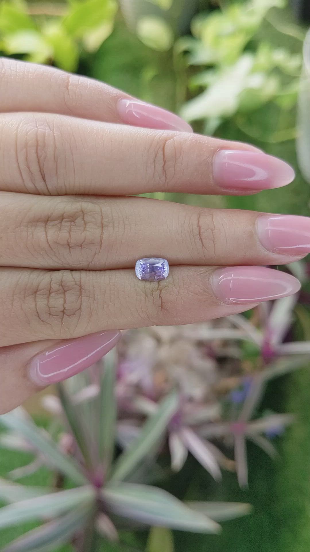 1.18 Ct. Purple Sapphire from Ceylon (Sri Lanka) Size Video