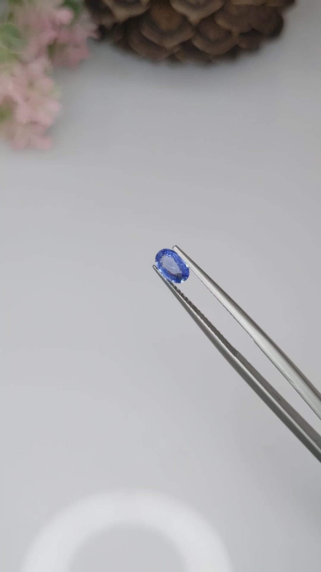 0.53 Ct. Blue Sapphire from Ceylon (Sri Lanka) Size Video