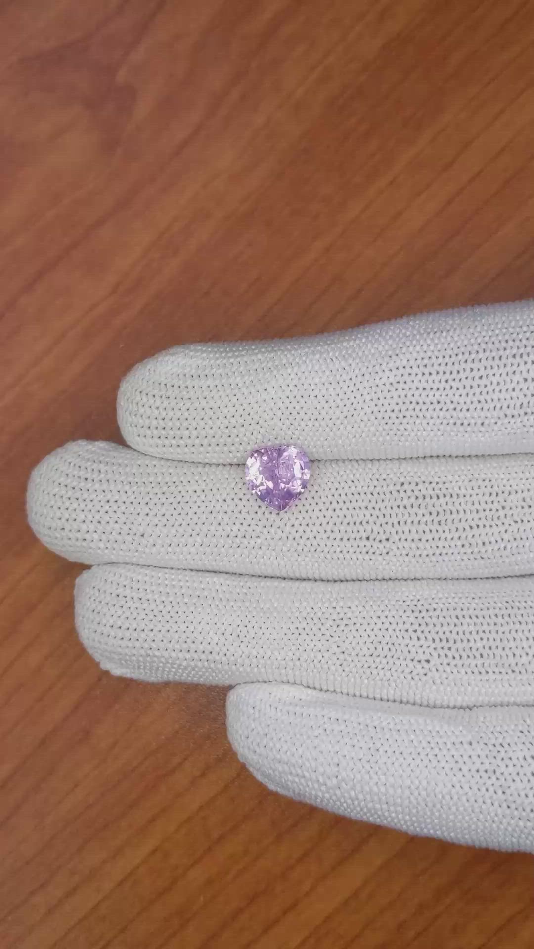 2.64 Ct. Pinkish Purple Sapphire from Ceylon (Sri Lanka) Size Video