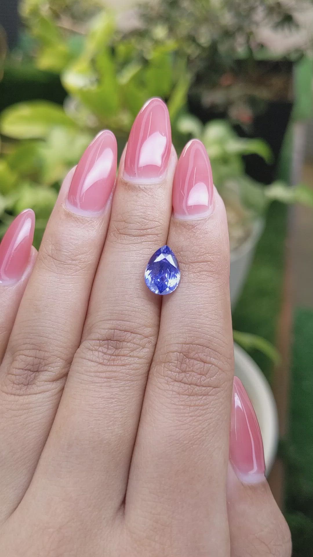 3.17 Ct. Blue Sapphire from Ceylon (Sri Lanka) Size Video