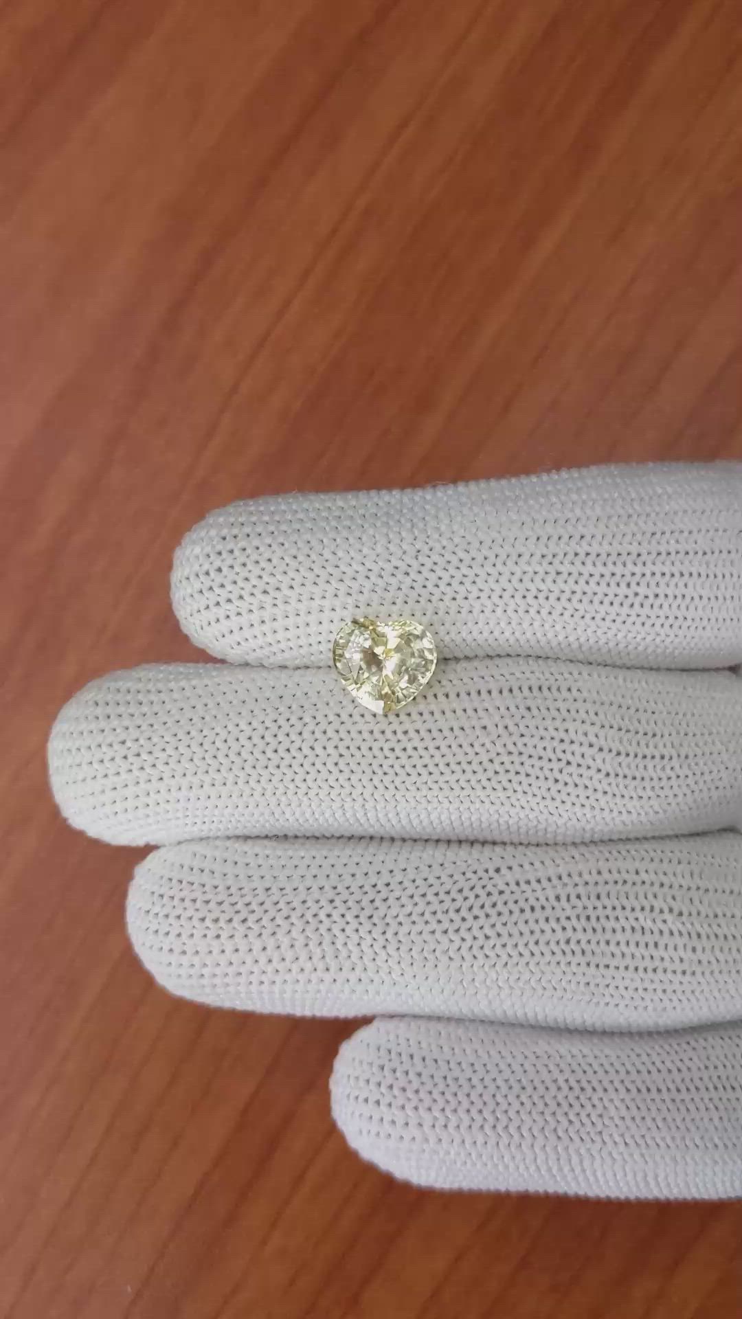 3.64 Ct. Yellow Sapphire from Ceylon (Sri Lanka) Size Video