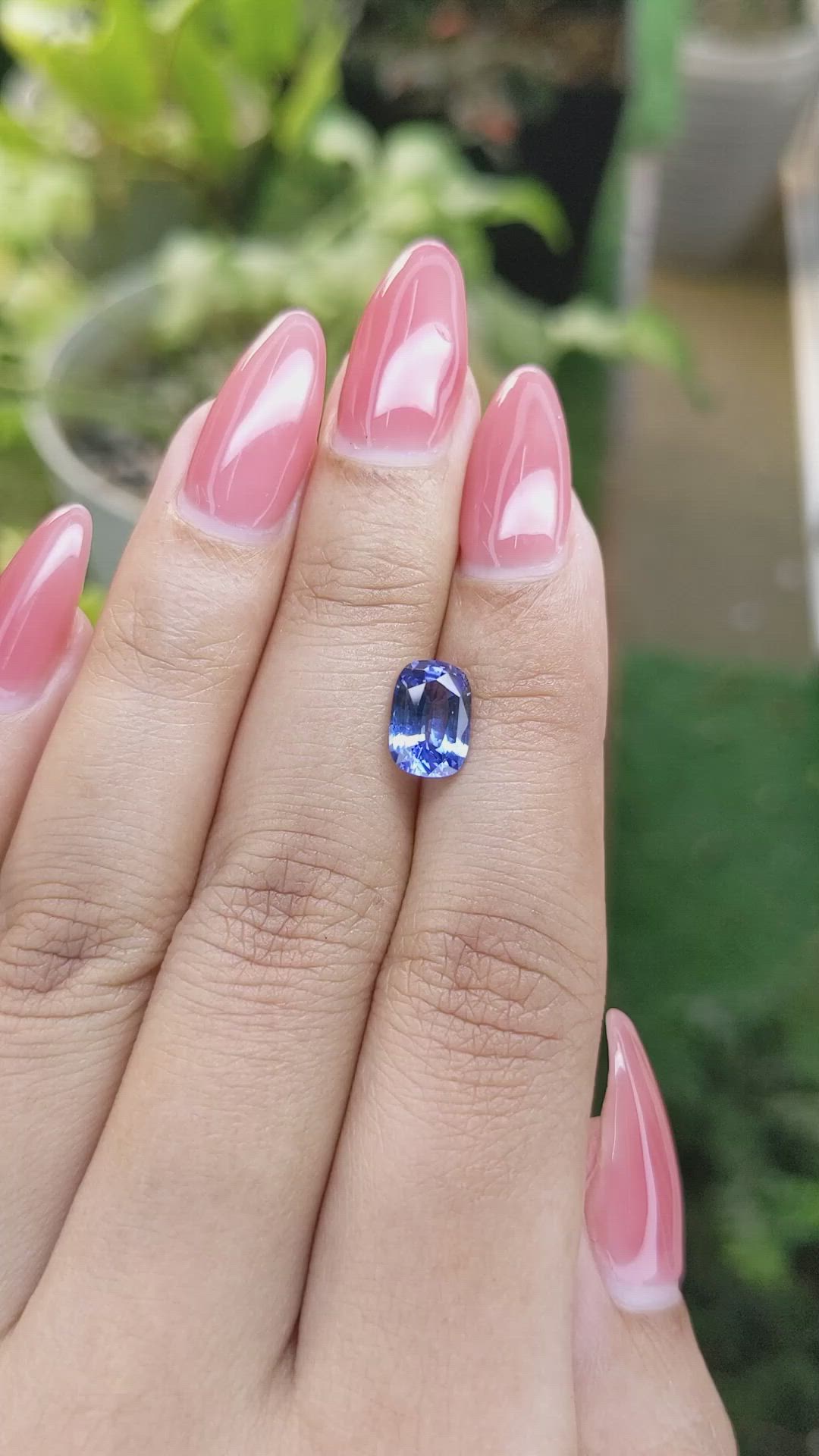 2.05 Ct. Blue Sapphire from Ceylon (Sri Lanka) Size Video