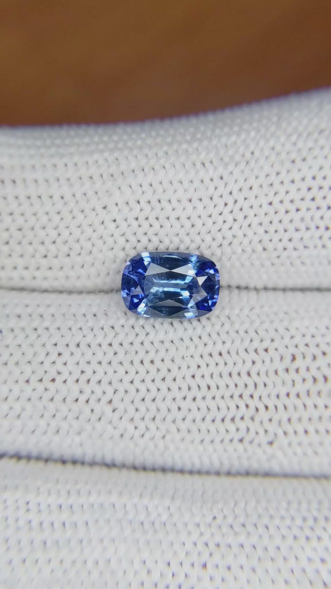 2.05 Ct. Blue Sapphire from Ceylon (Sri Lanka) Size Video