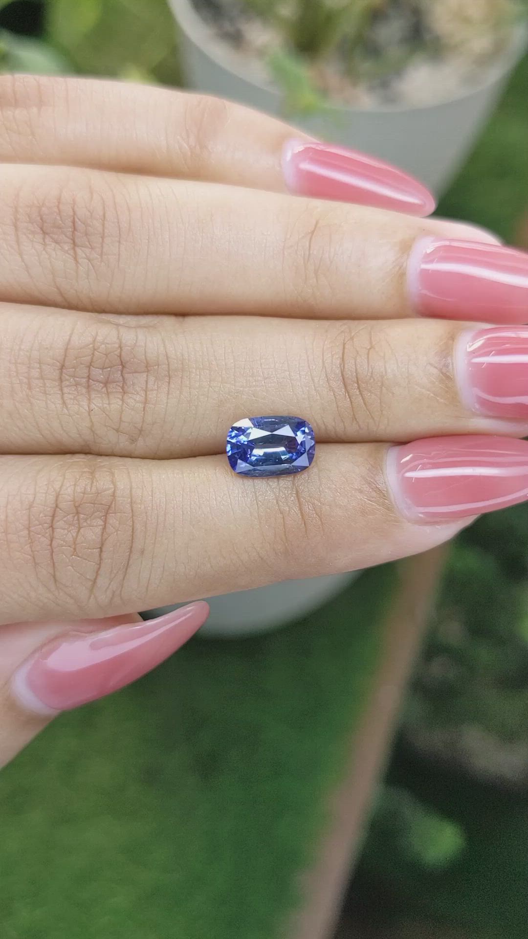 2.05 Ct. Blue Sapphire from Ceylon (Sri Lanka) Size Video