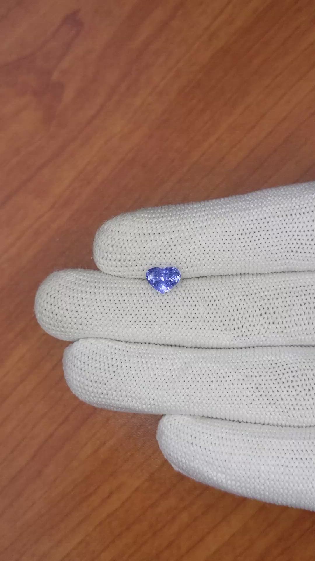 1.44 Ct. Violet Sapphire from Ceylon (Sri Lanka) Size Video