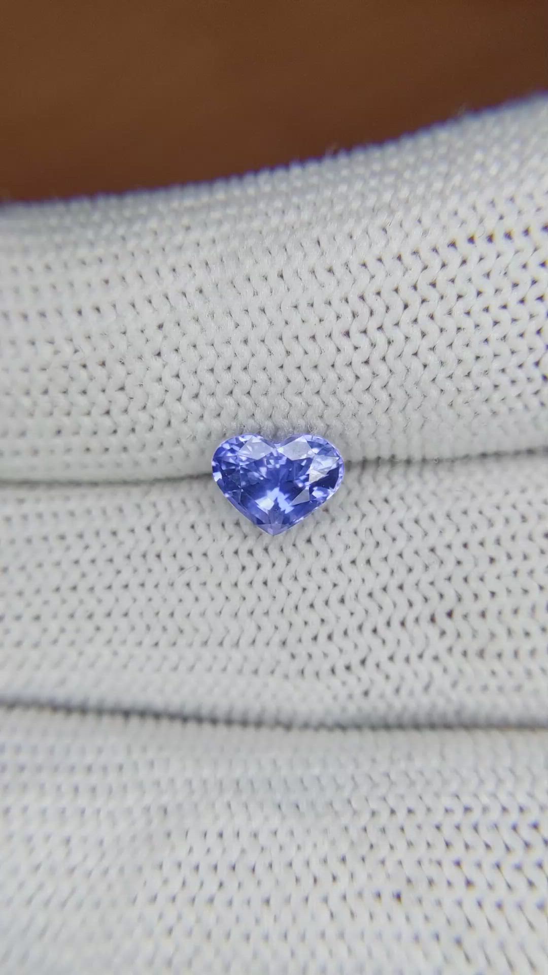 1.44 Ct. Violet Sapphire from Ceylon (Sri Lanka) Size Video