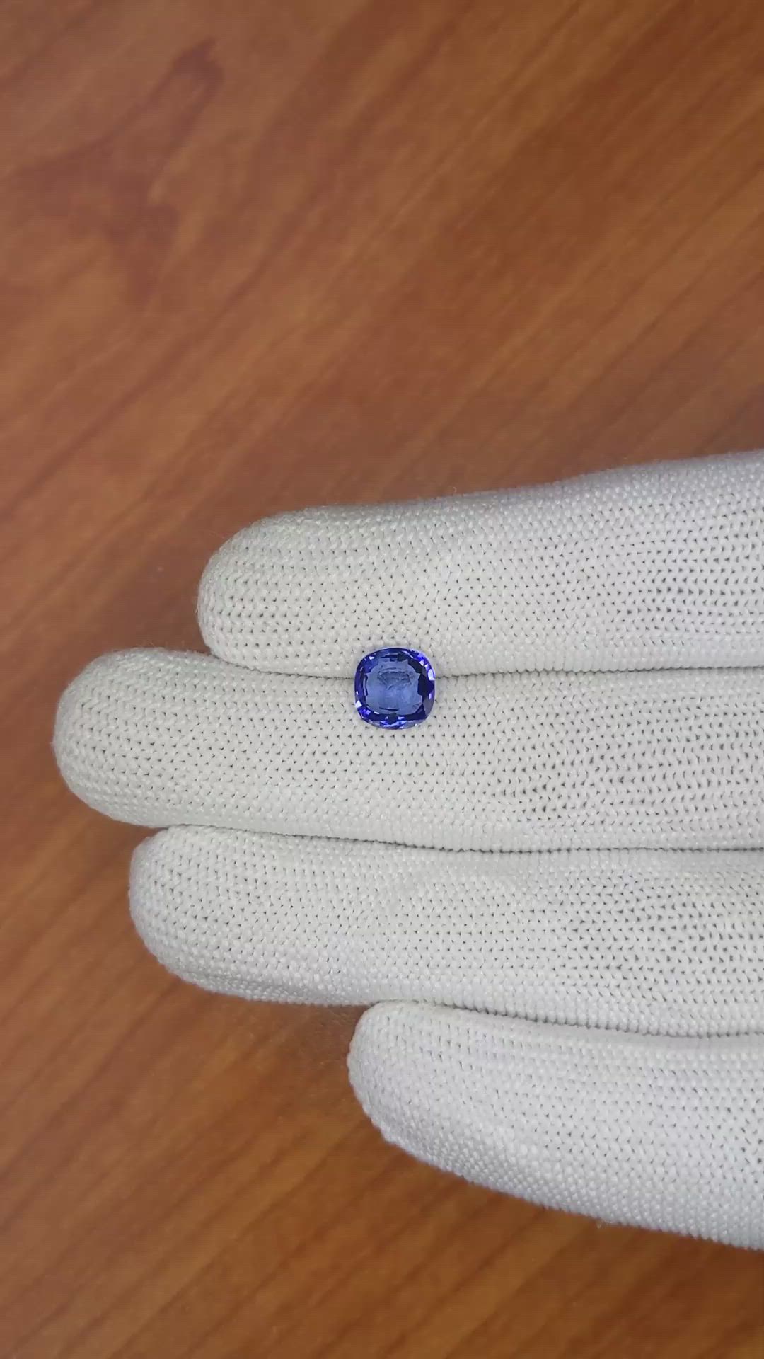2.19 Ct. Blue Sapphire from Ceylon (Sri Lanka) Size Video