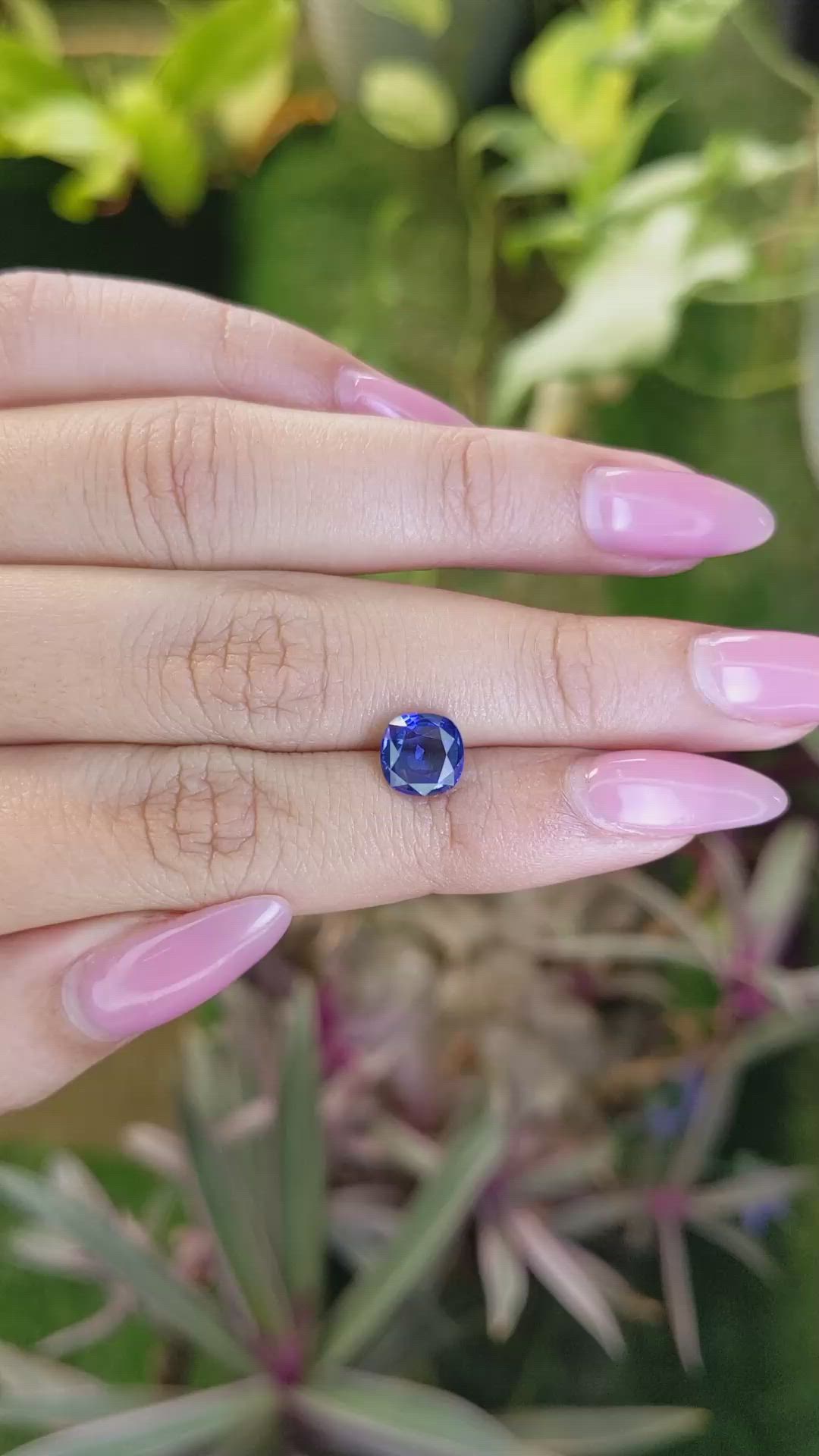2.19 Ct. Blue Sapphire from Ceylon (Sri Lanka) Size Video