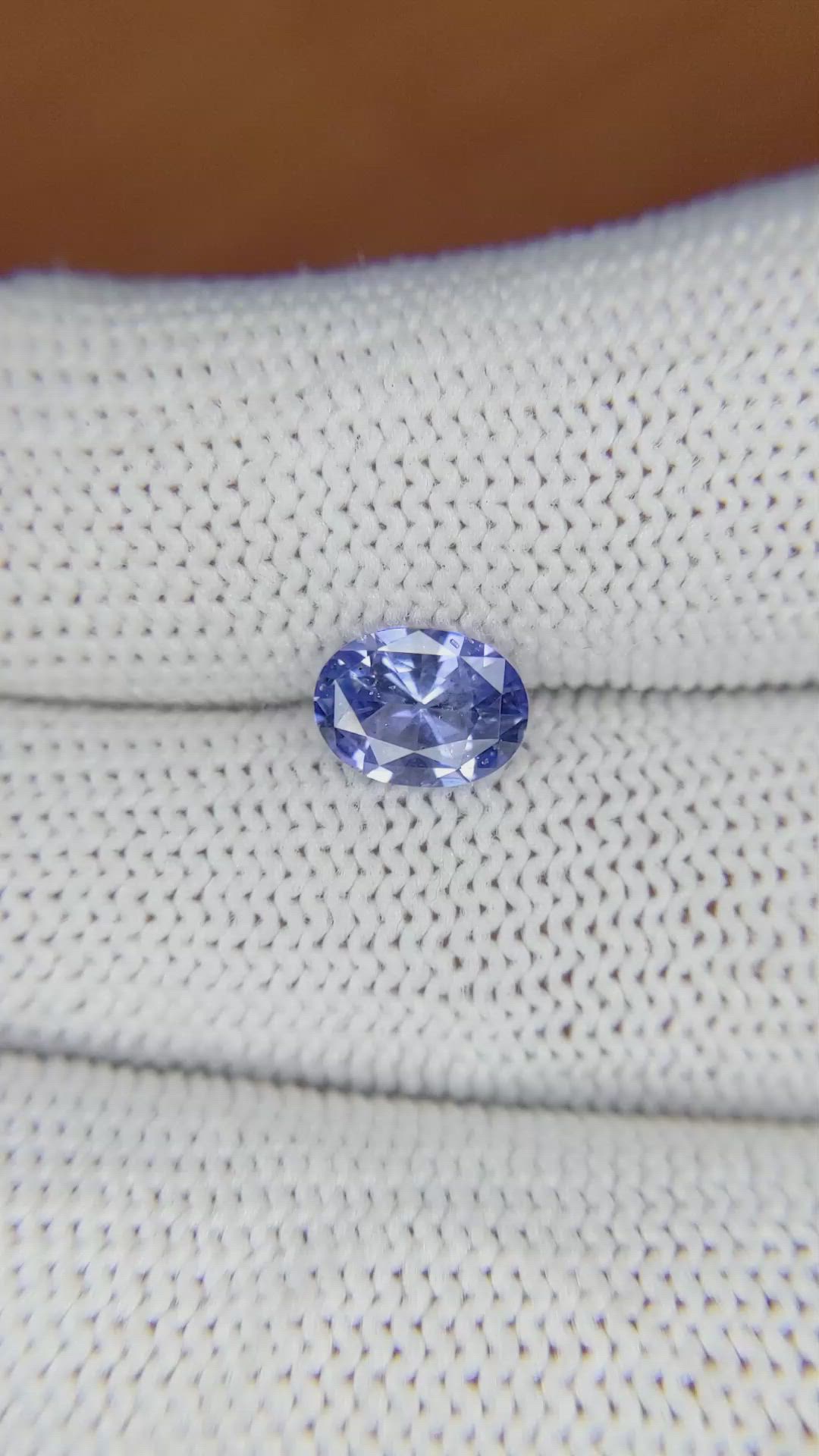 1.32 Ct. Violet Sapphire from Ceylon (Sri Lanka) Size Video