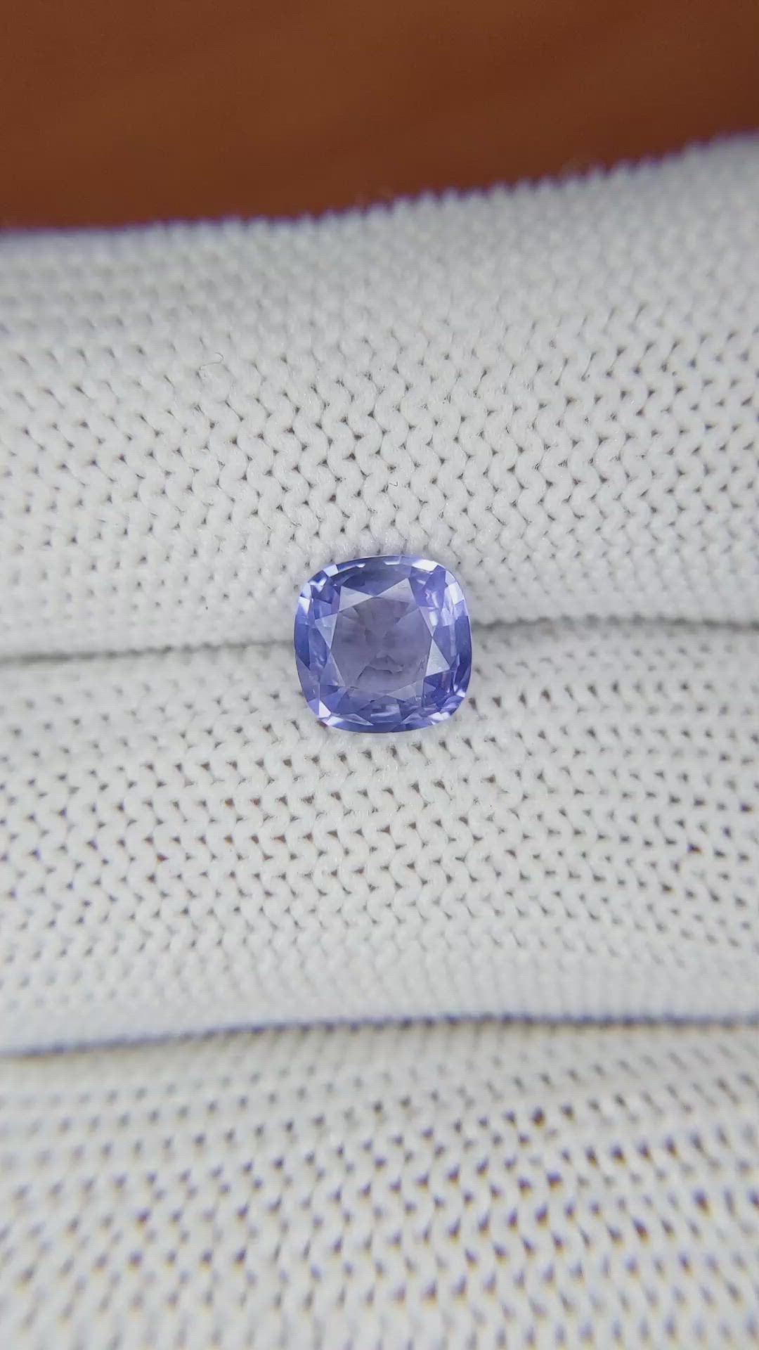 1.49 Ct. Blue Sapphire from Ceylon (Sri Lanka) Size Video