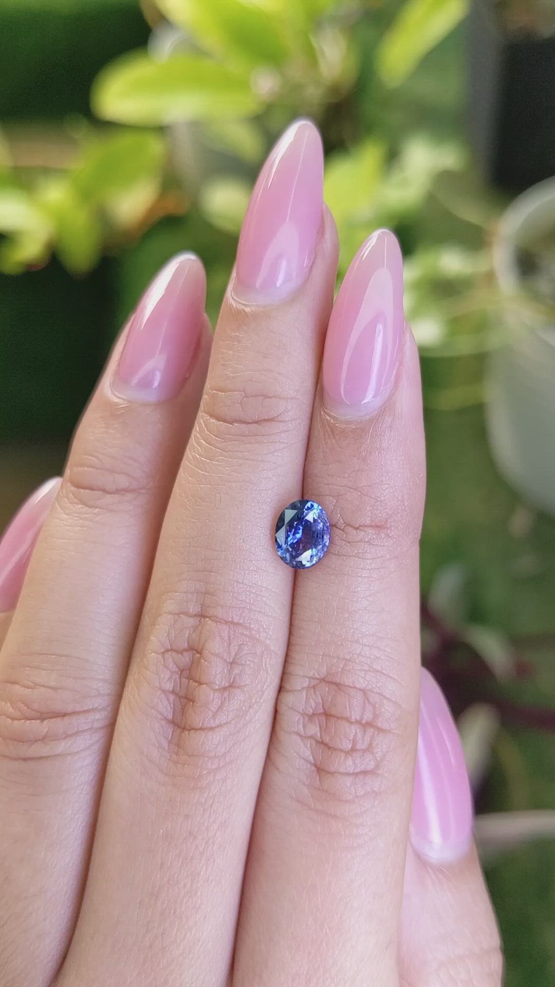 1.54 Ct. Blue Sapphire from Ceylon (Sri Lanka) Size Video