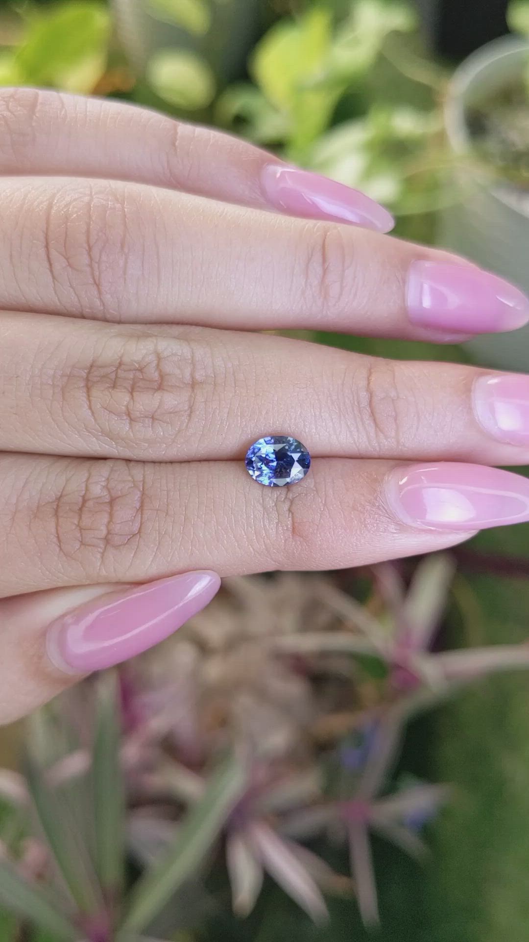1.54 Ct. Blue Sapphire from Ceylon (Sri Lanka) Size Video