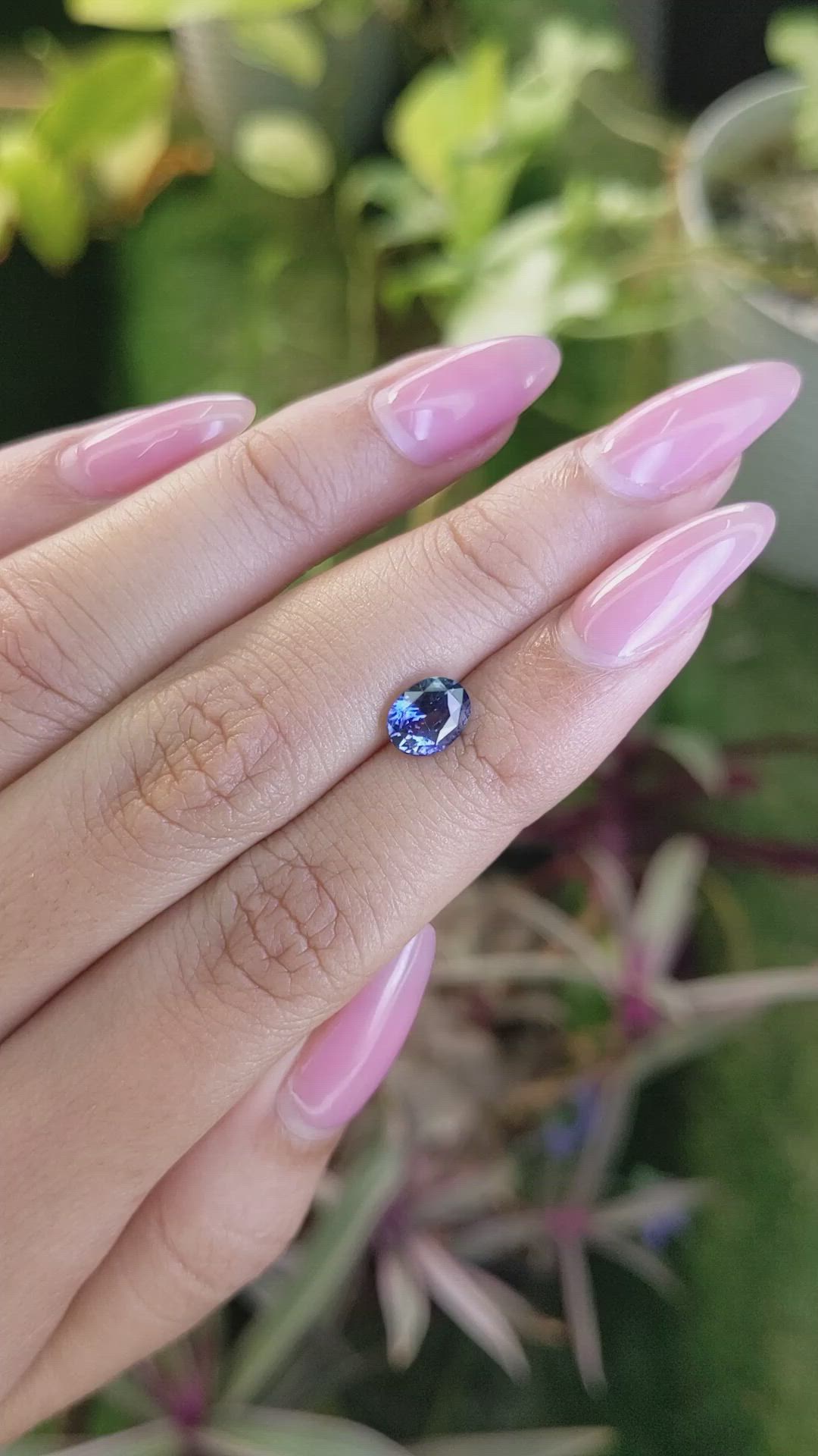 1.54 Ct. Blue Sapphire from Ceylon (Sri Lanka) Size Video