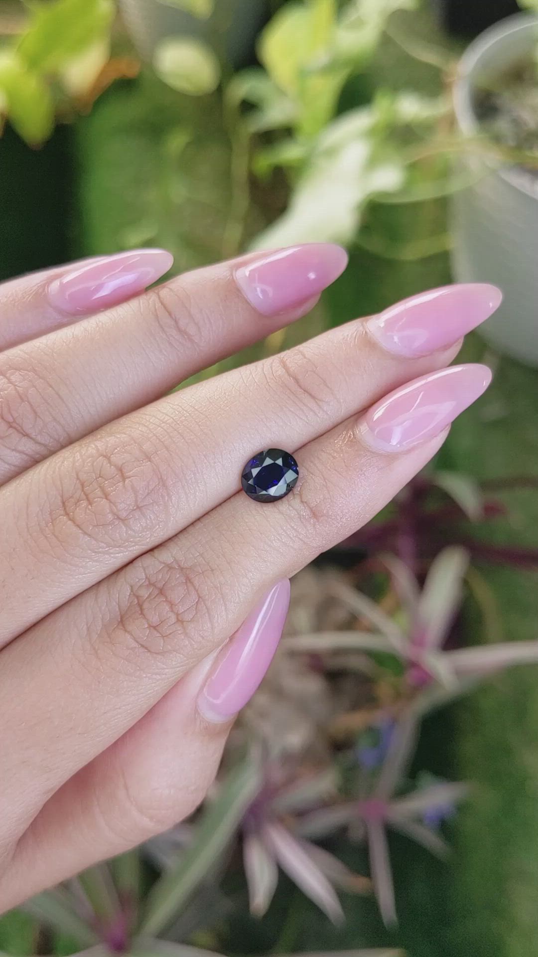 1.68 Ct. Blue Sapphire from Ceylon (Sri Lanka) Size Video