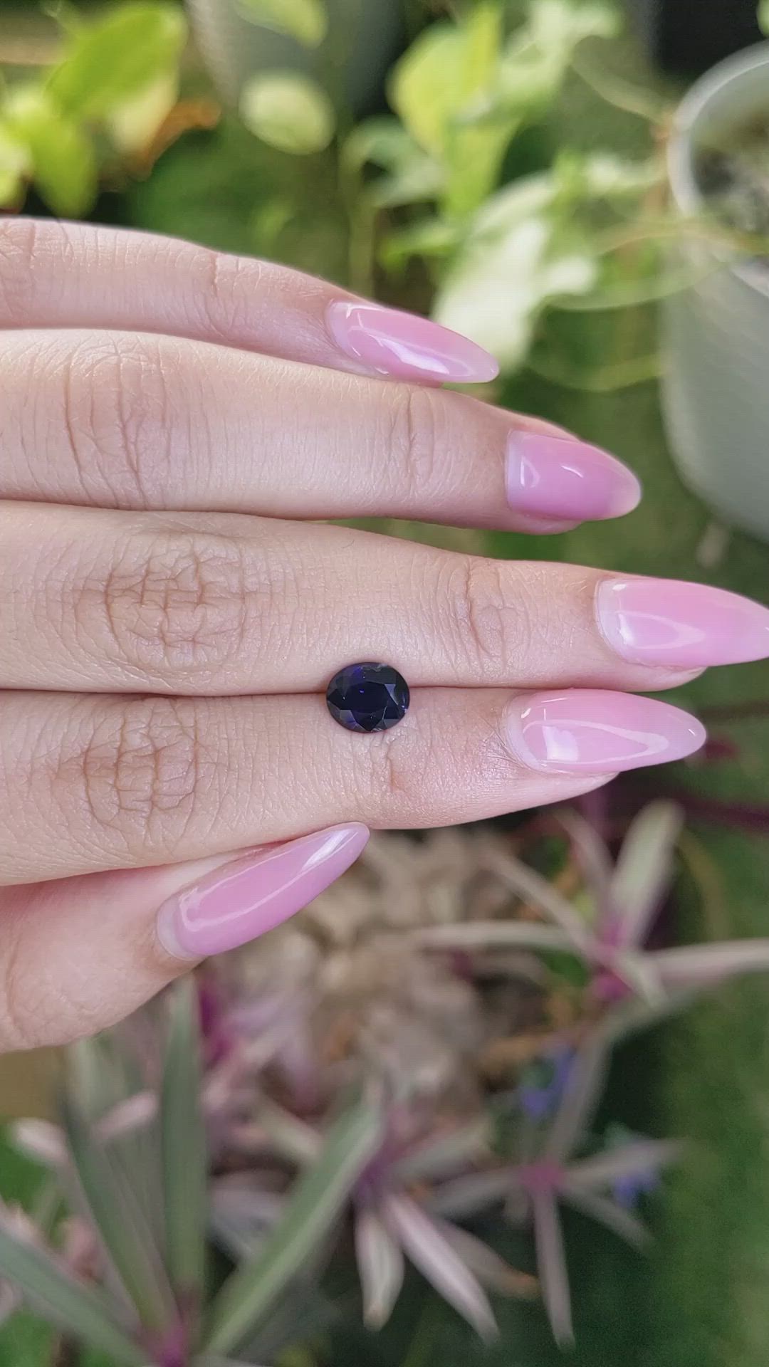 1.68 Ct. Blue Sapphire from Ceylon (Sri Lanka) Size Video