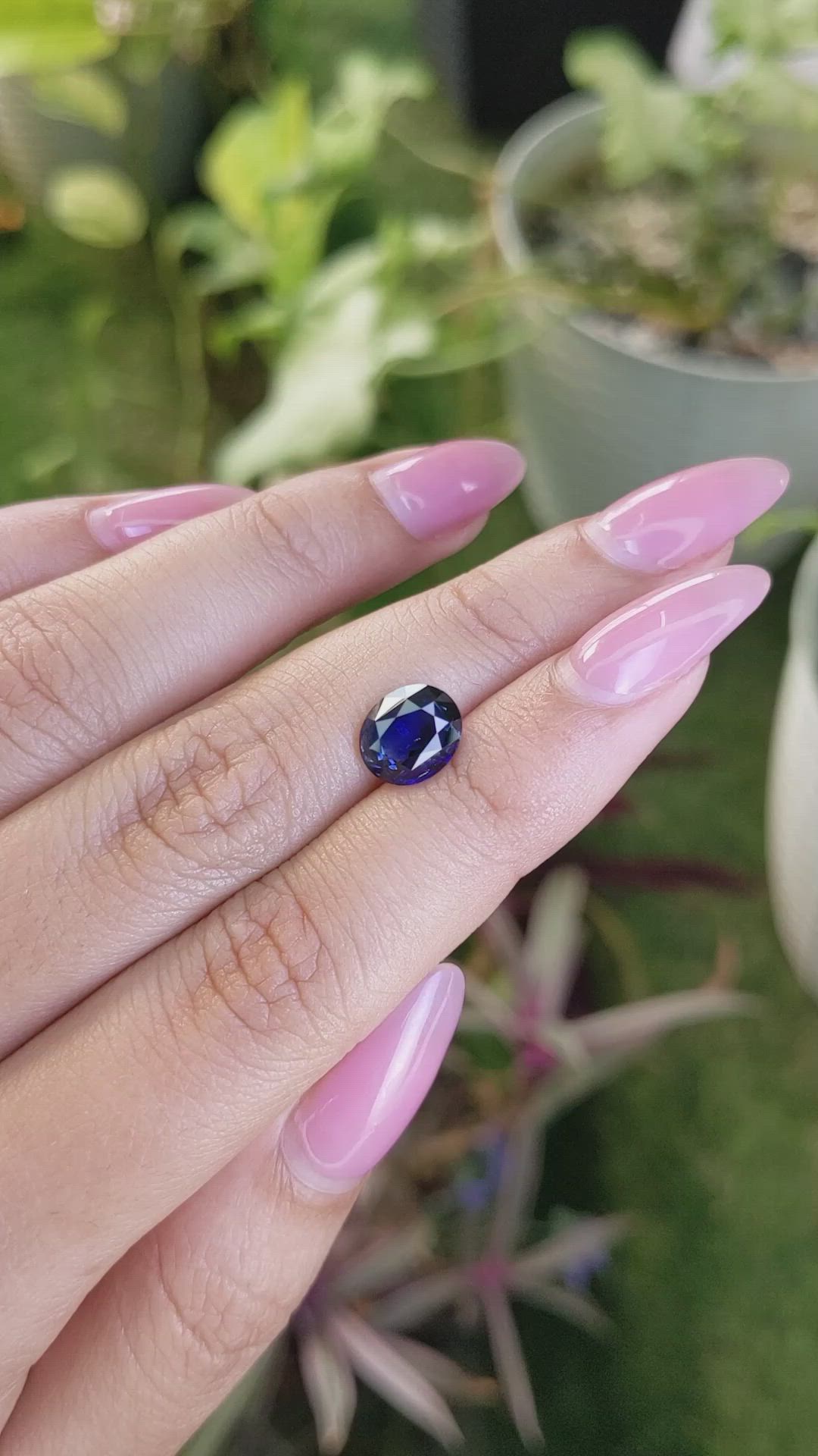 2.80 Ct. Blue Sapphire from Ceylon (Sri Lanka) Size Video
