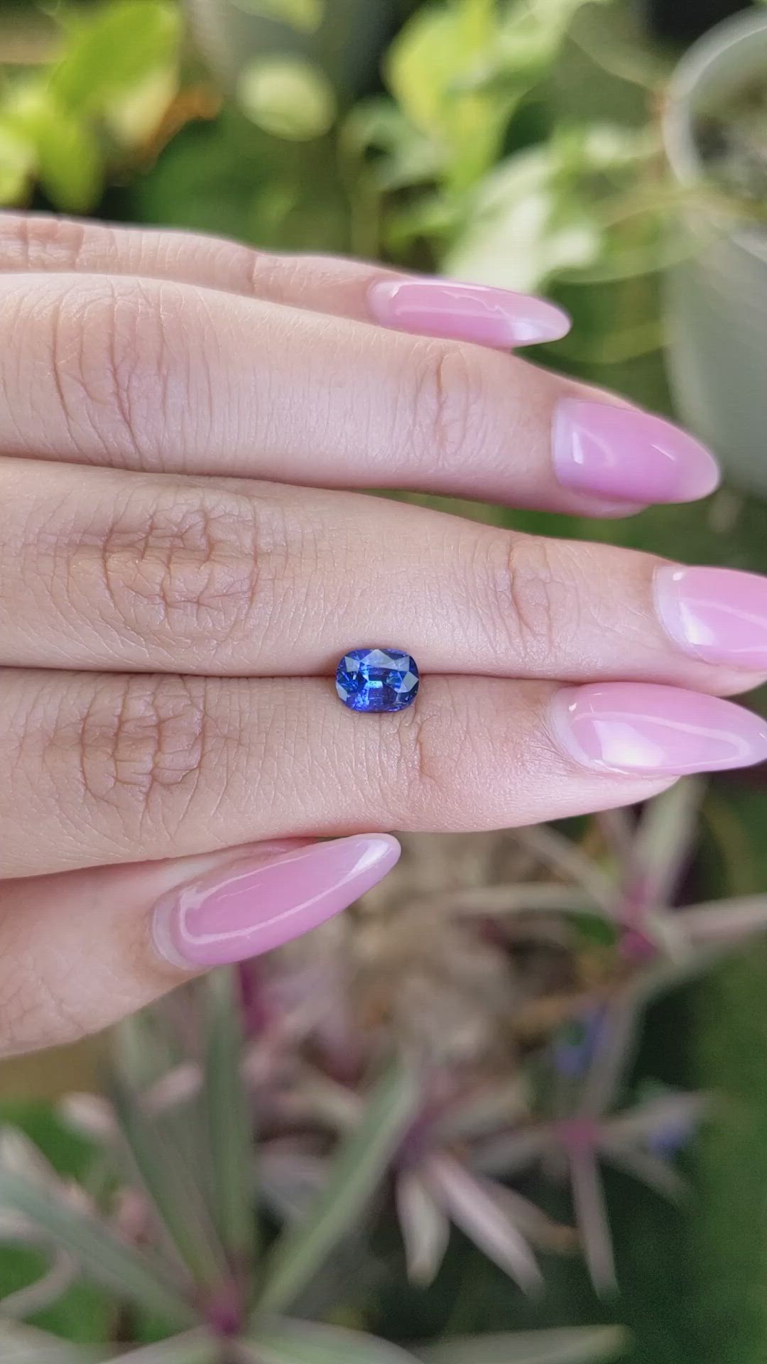 1.20 Ct. Blue Sapphire from Ceylon (Sri Lanka) Size Video