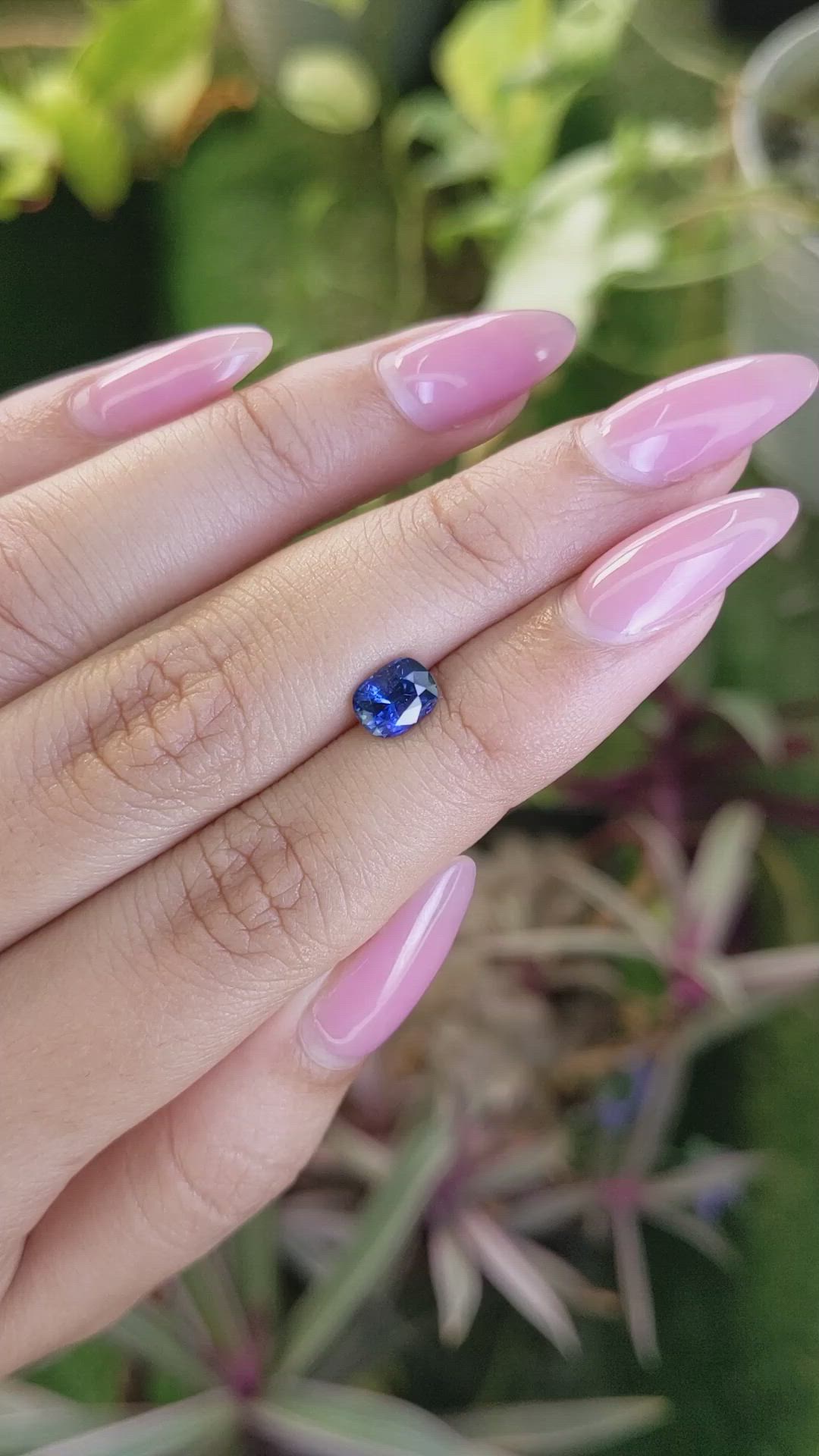 1.20 Ct. Blue Sapphire from Ceylon (Sri Lanka) Size Video