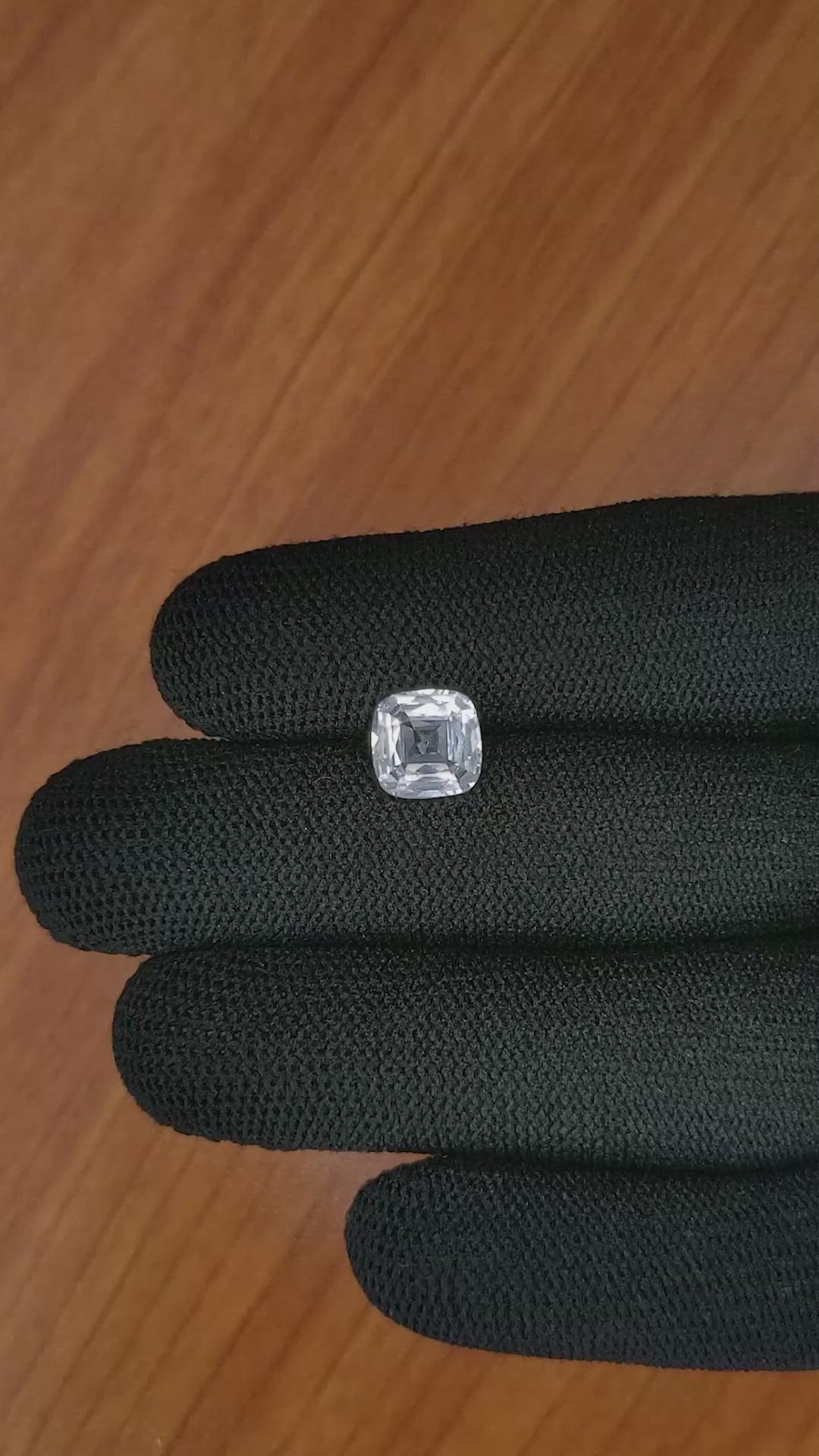 2.58 Ct. White Sapphire from Ceylon (Sri Lanka) Size Video