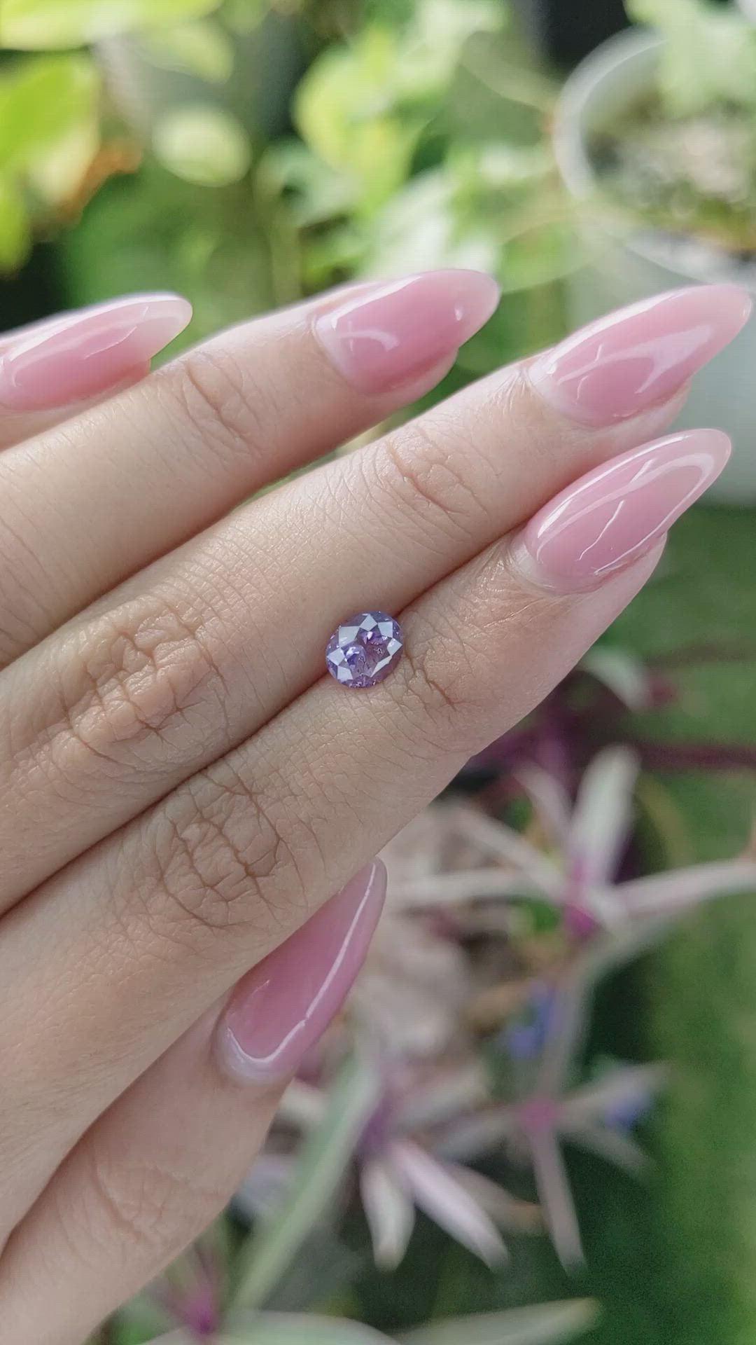 1.27 Ct. Purple Sapphire from Ceylon (Sri Lanka) Size Video