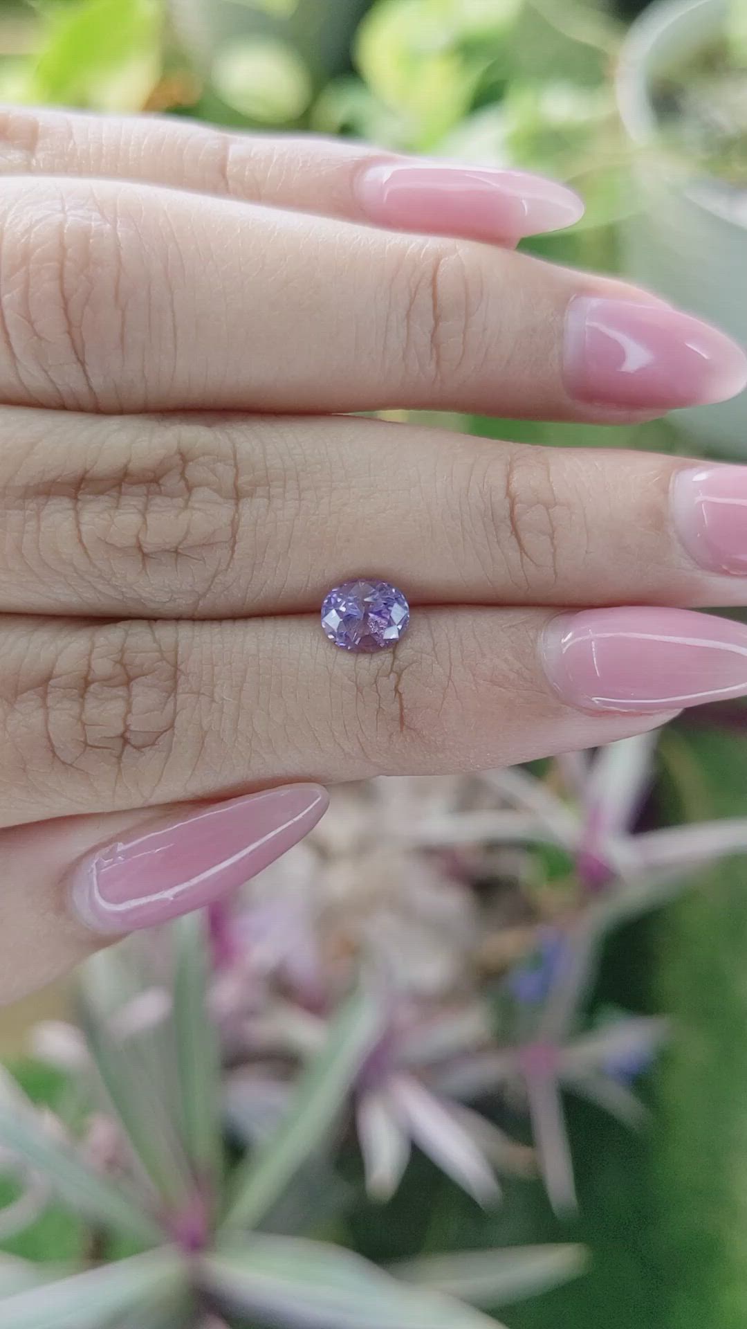 1.27 Ct. Purple Sapphire from Ceylon (Sri Lanka) Size Video
