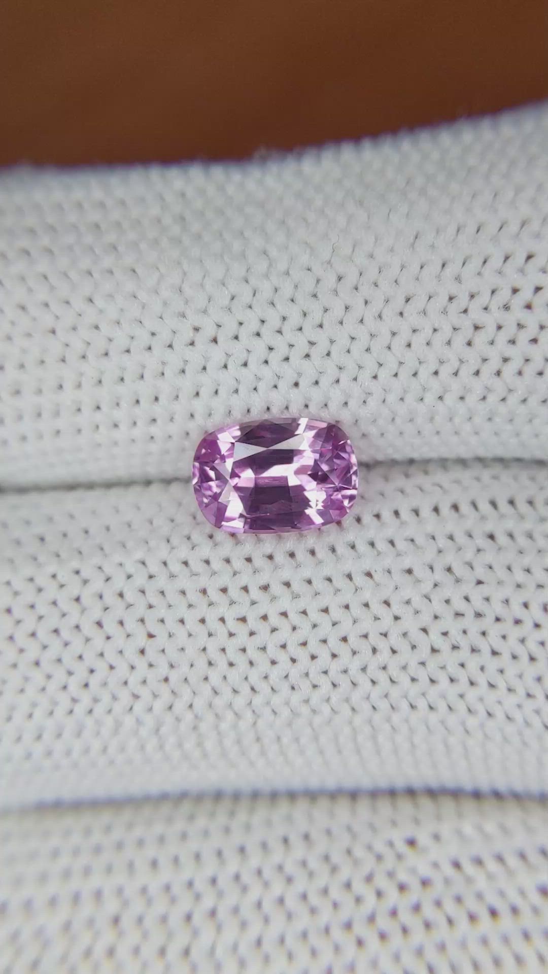 1.66 Ct. Pinkish Purple Sapphire from Ceylon (Sri Lanka) Size Video