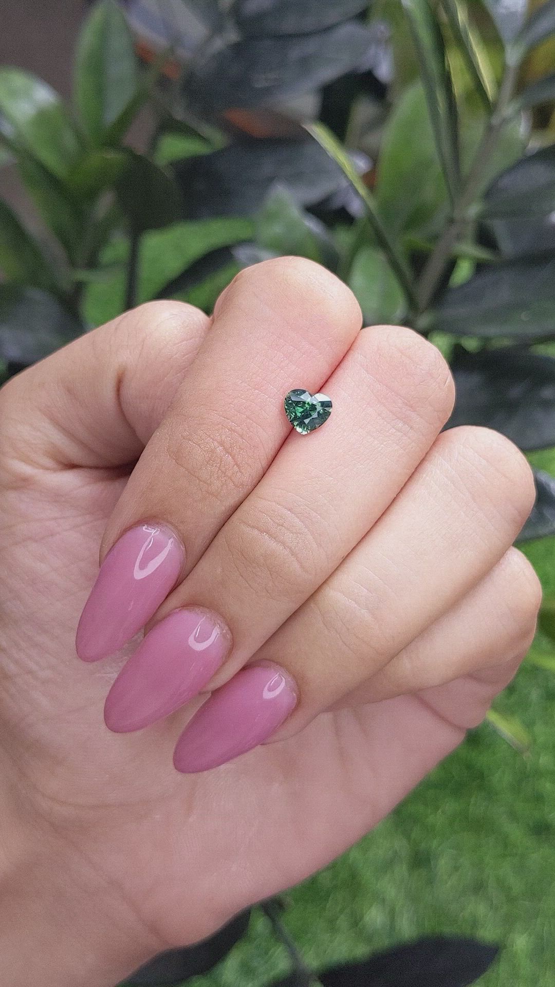 1.19 Ct. Bluish Green Sapphire from Tanzania Size Video