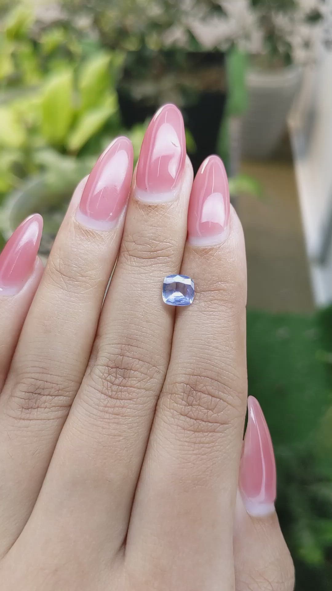 0.97 Ct. Blue Sapphire from Ceylon (Sri Lanka) Size Video