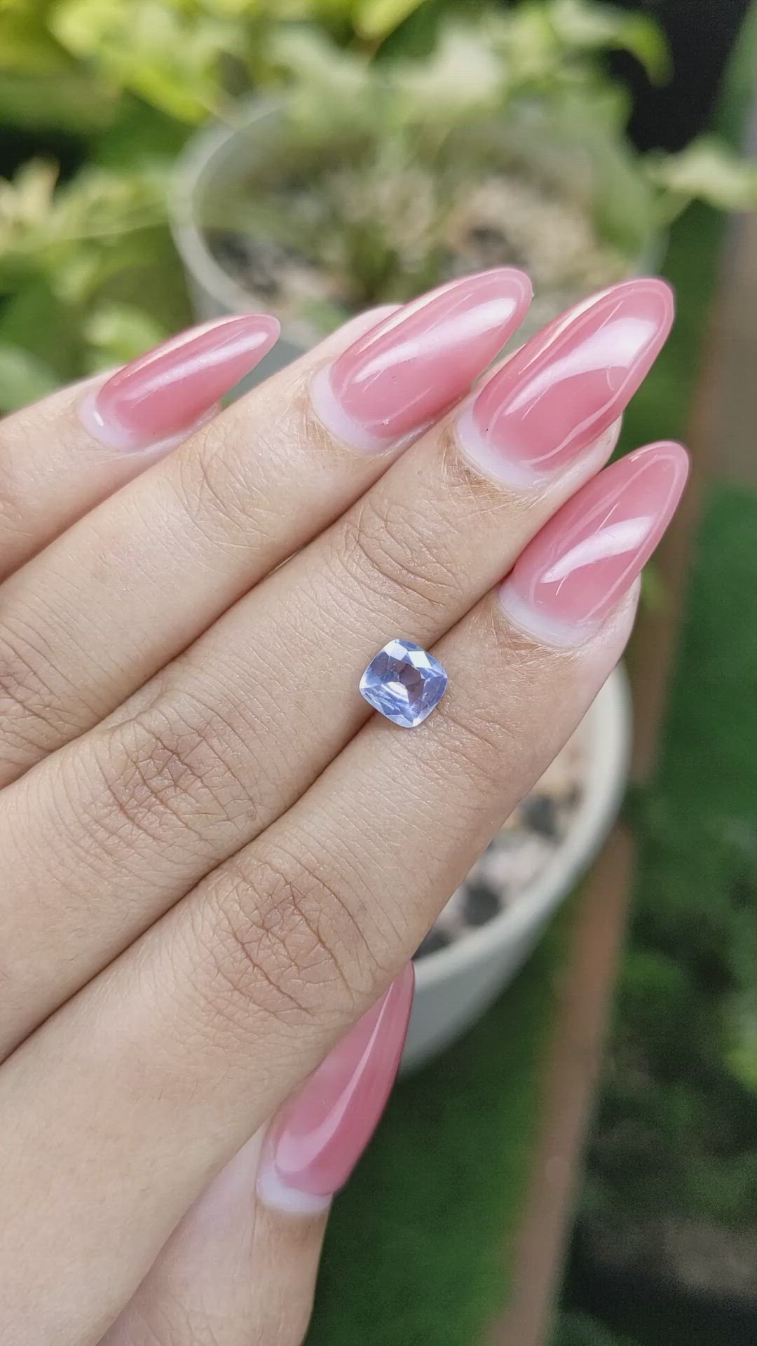 0.97 Ct. Blue Sapphire from Ceylon (Sri Lanka) Size Video