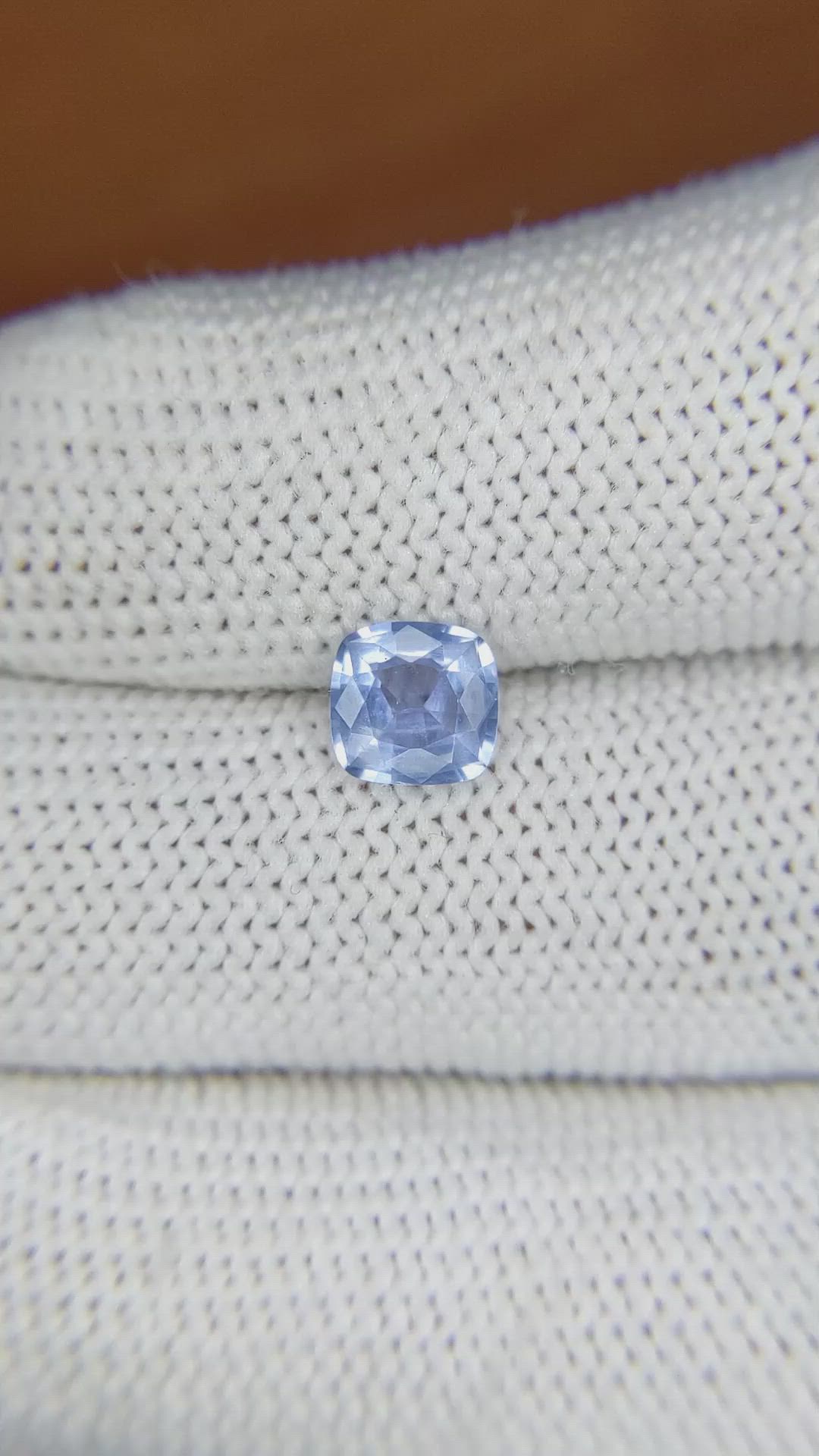 0.97 Ct. Blue Sapphire from Ceylon (Sri Lanka) Size Video