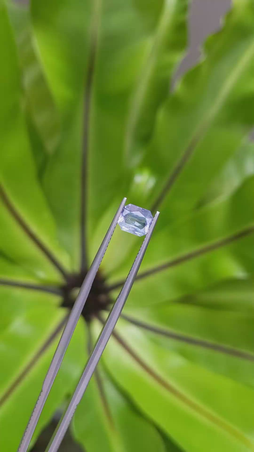 1.20 Ct. Blue Sapphire from Ceylon (Sri Lanka) Size Video