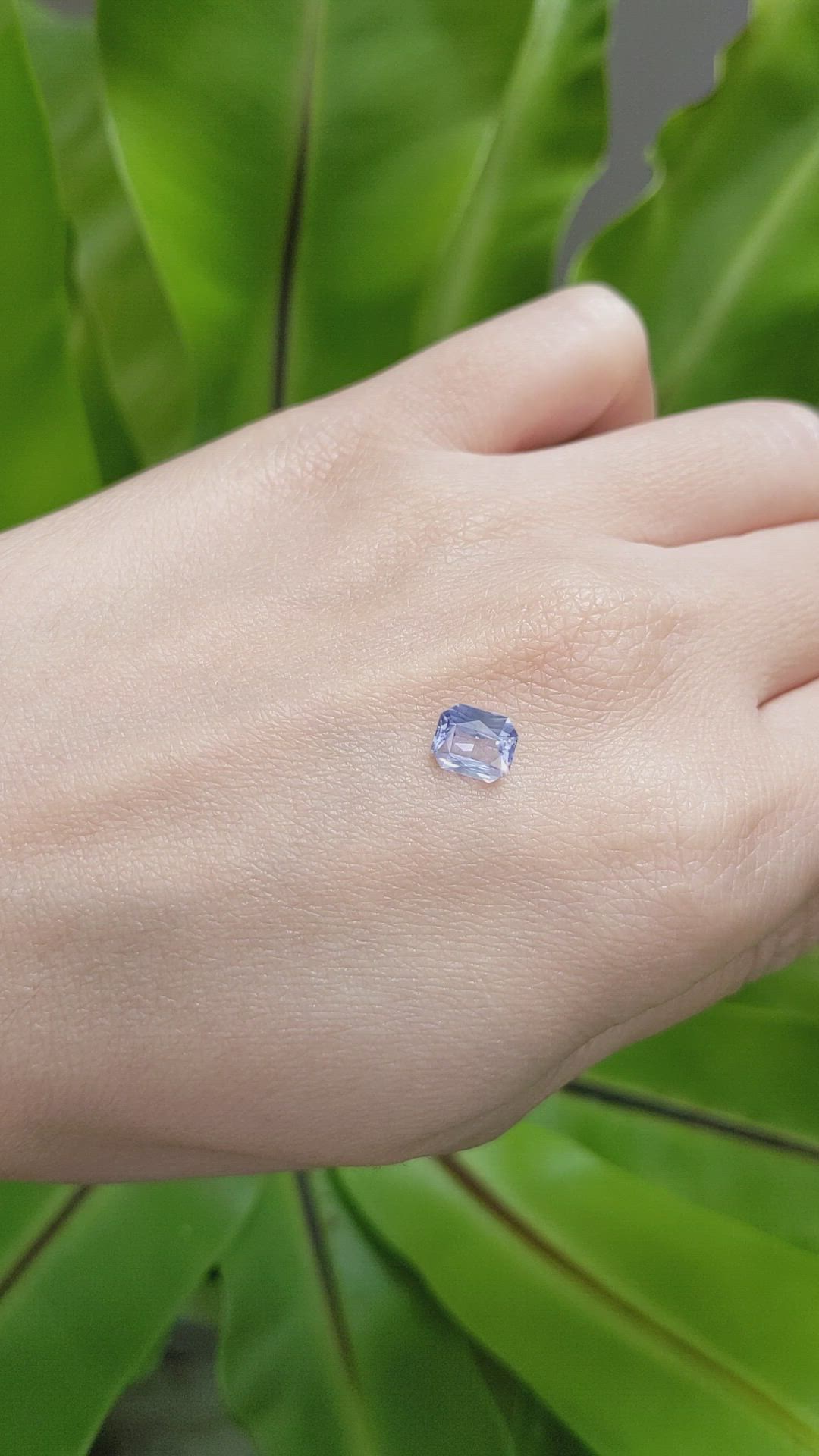 1.20 Ct. Blue Sapphire from Ceylon (Sri Lanka) Size Video