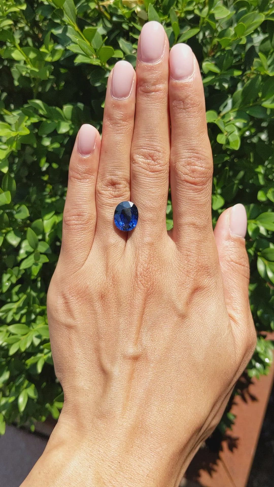 6.41 Ct. Blue Sapphire from Madagascar Size Video