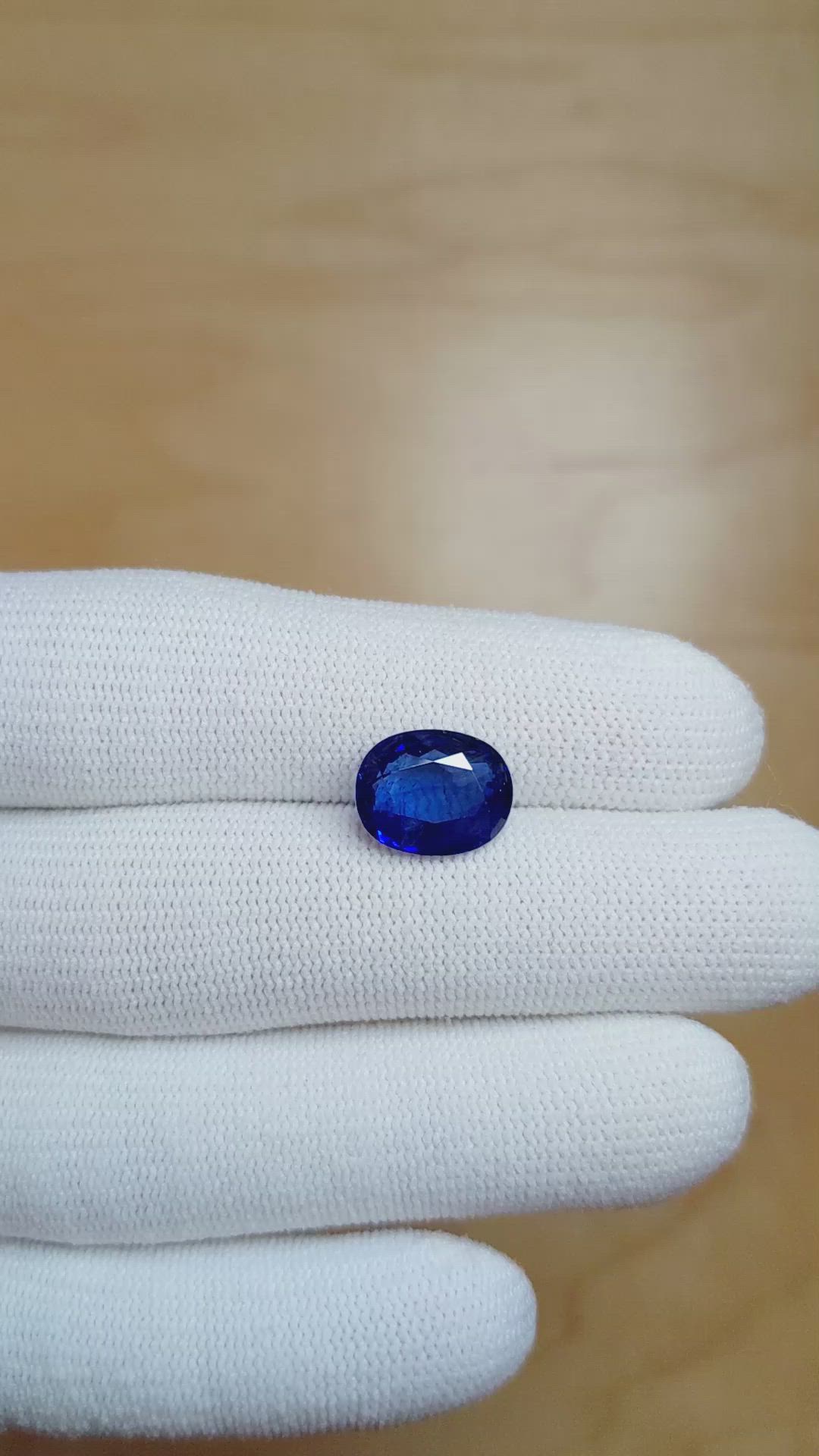 6.03 Ct. Blue Sapphire from Madagascar Size Video