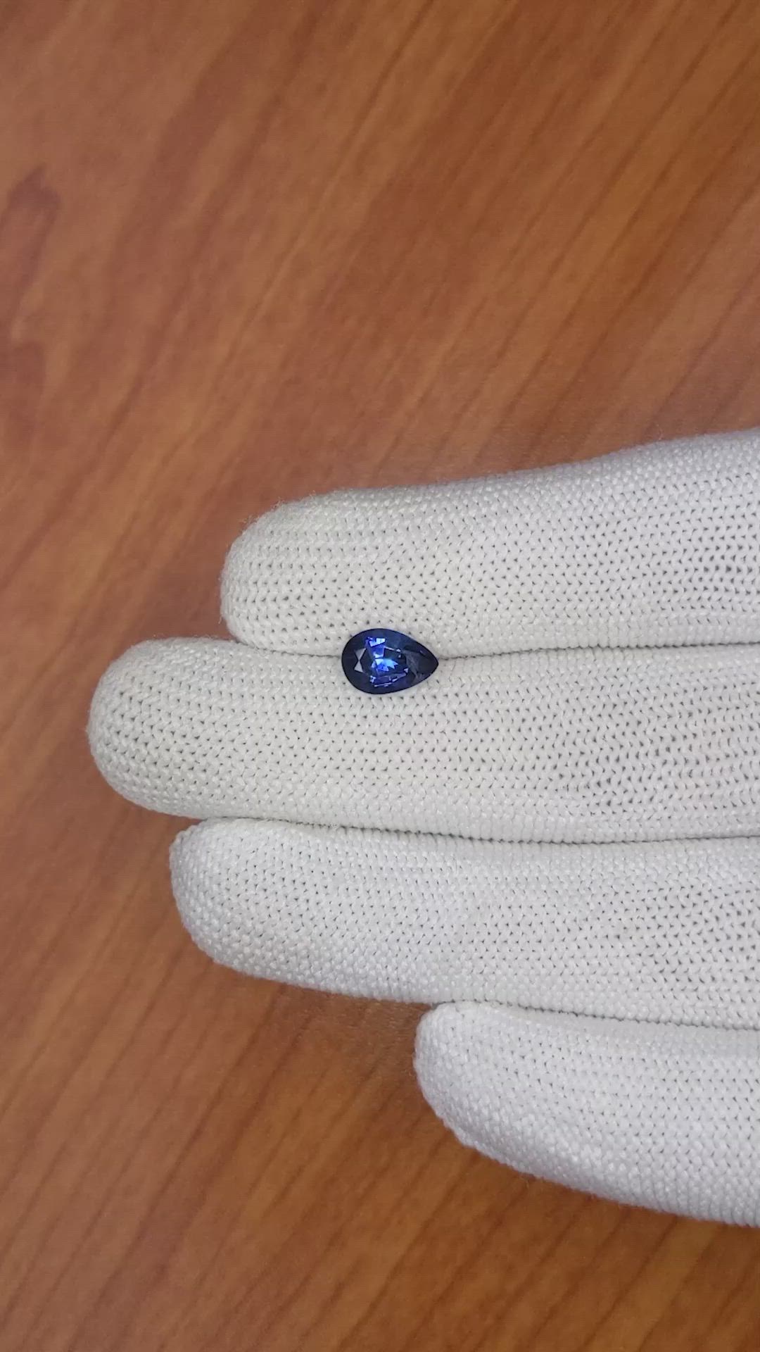 1.63 Ct. Blue Sapphire from Ceylon (Sri Lanka) Size Video