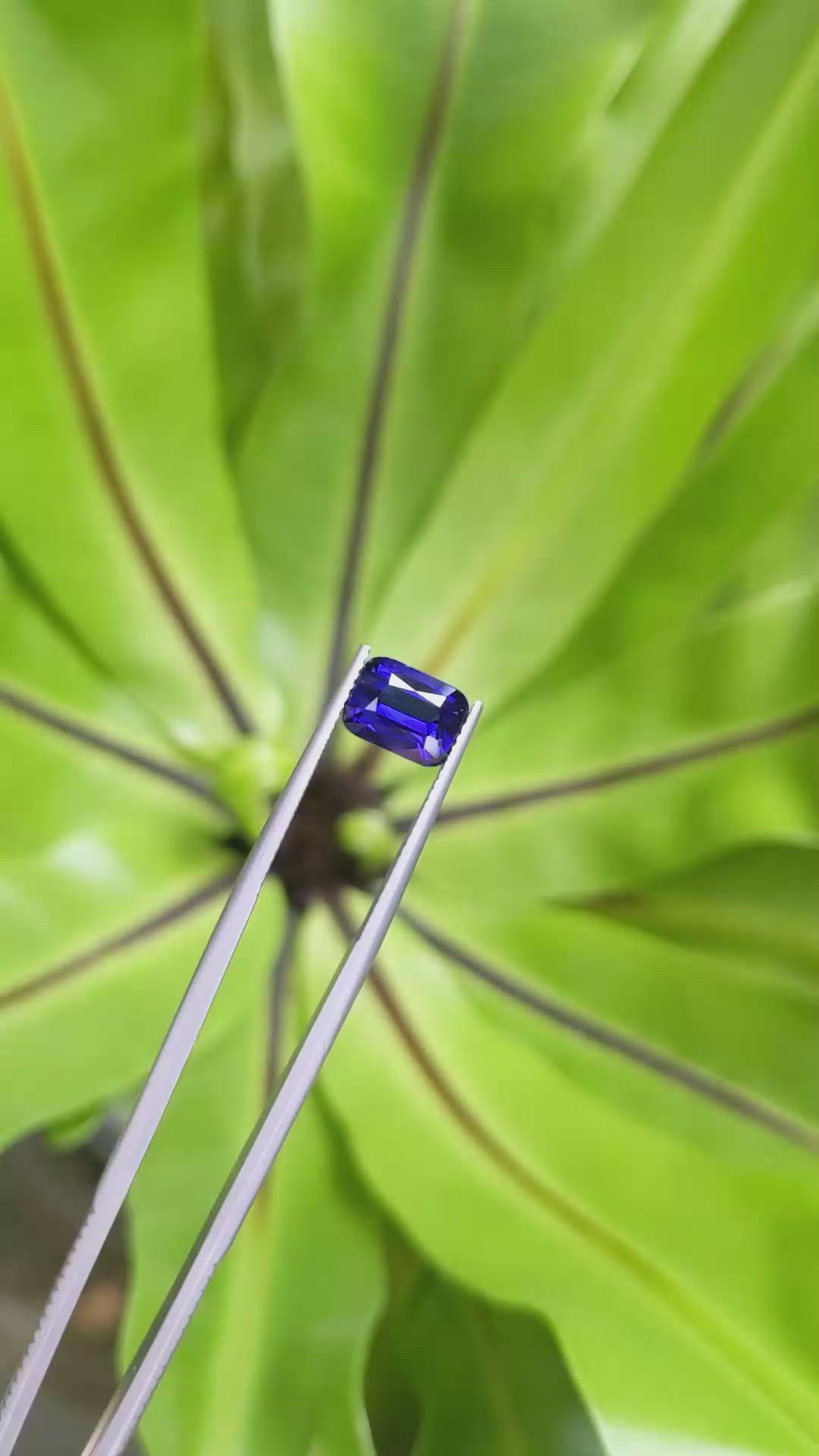 3.51 Ct. Blue Sapphire from Ceylon (Sri Lanka) Size Video