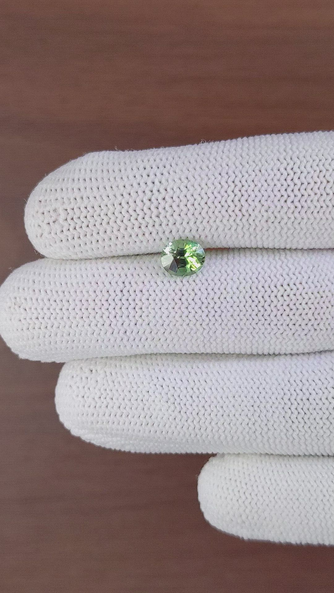 1.58 Ct. Green Sapphire from Madagascar Size Video