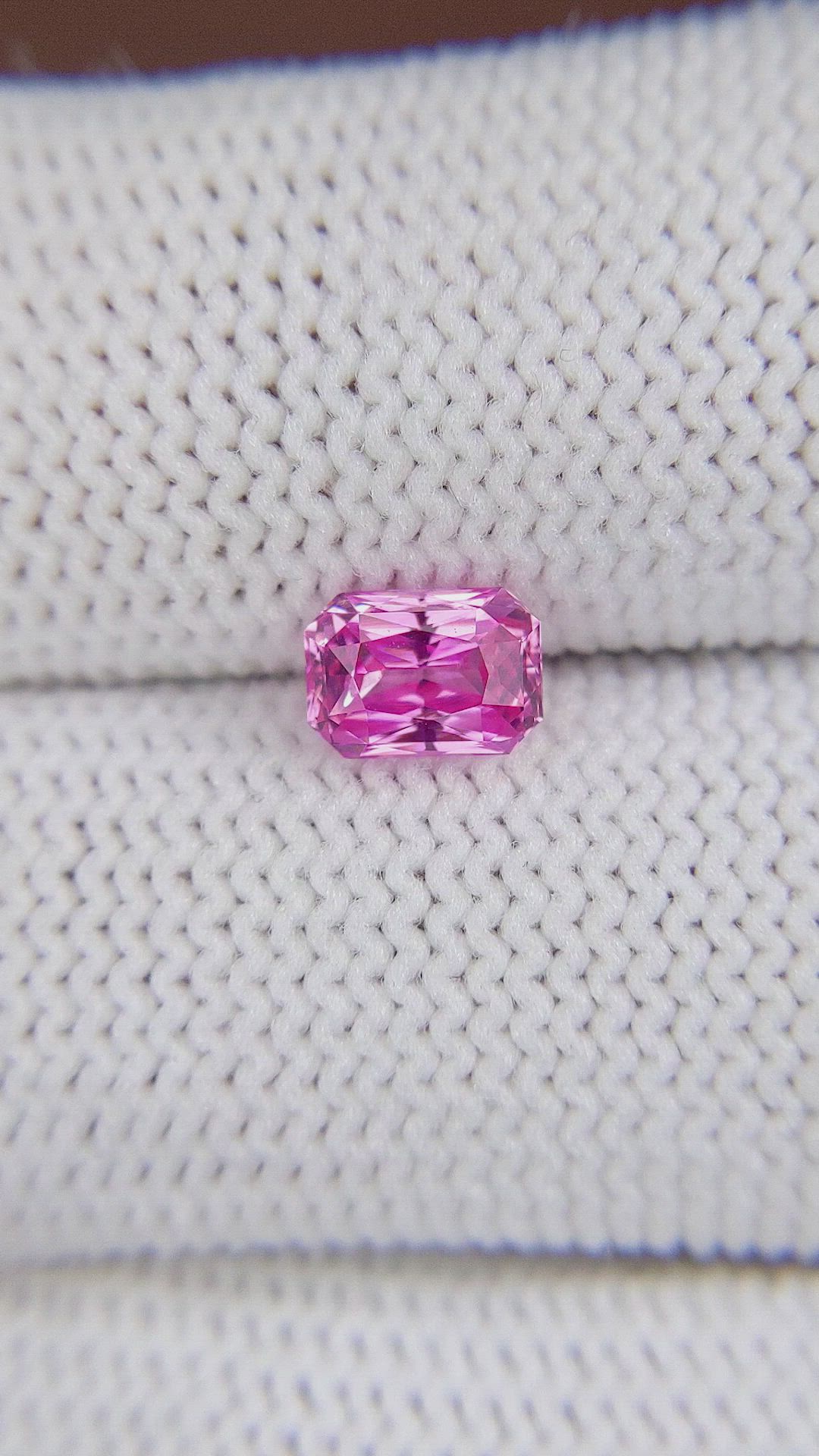 1.20 Ct. Pink Sapphire from Madagascar Size Video