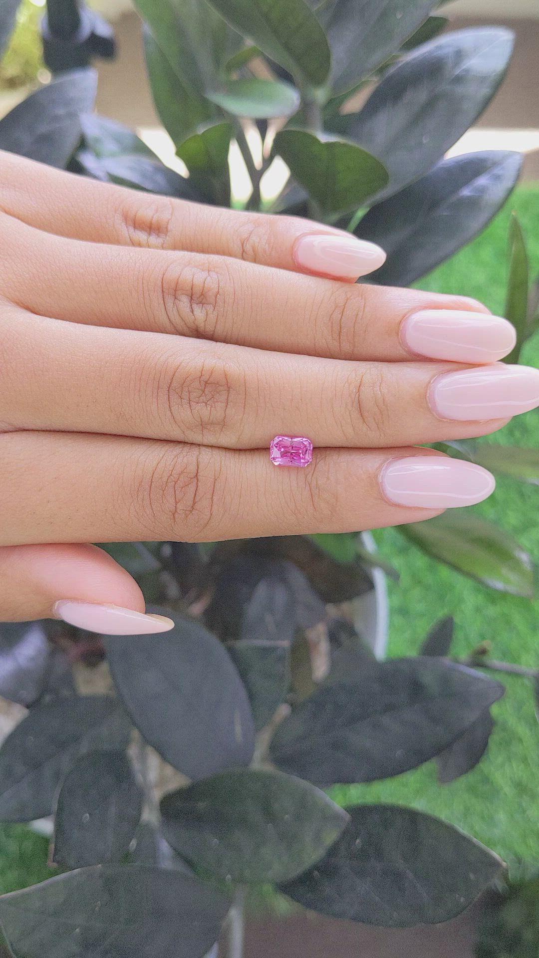 1.20 Ct. Pink Sapphire from Madagascar Size Video