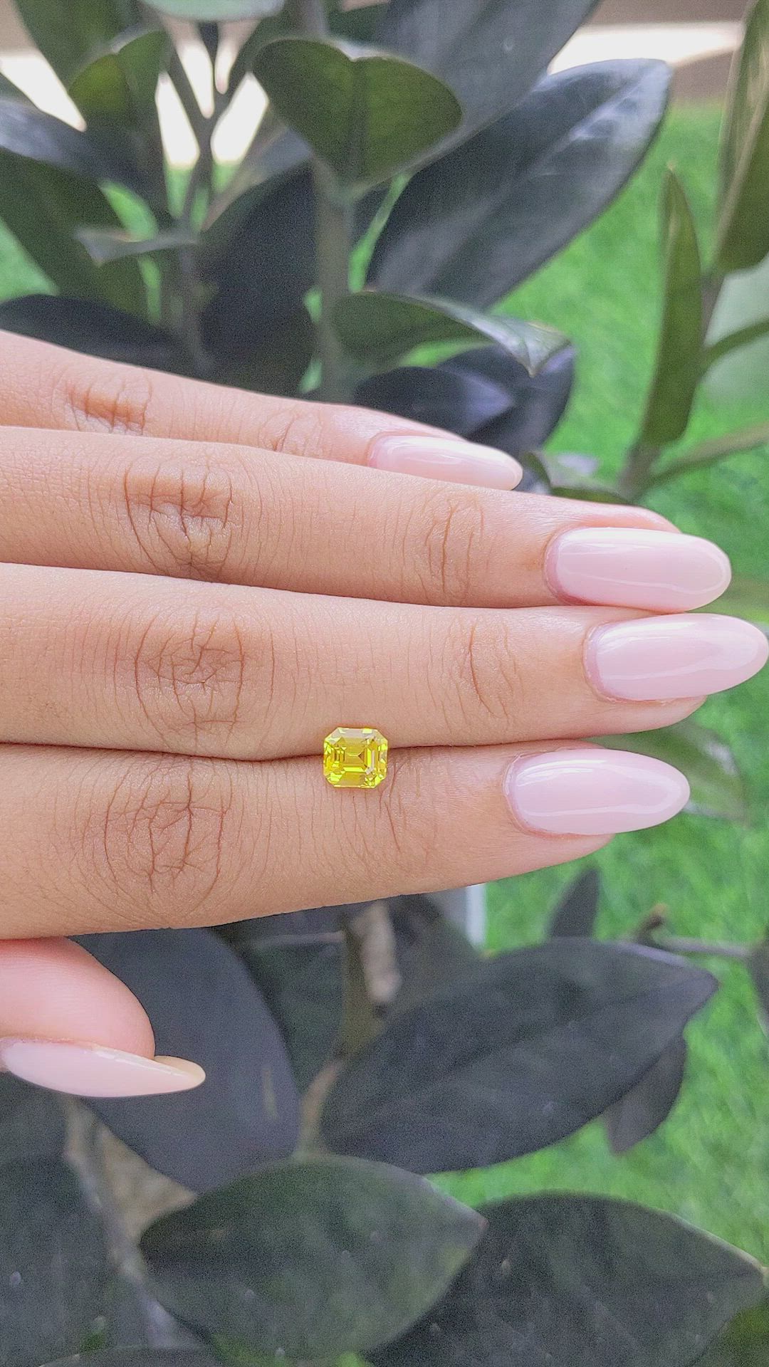 1.22 Ct. Yellow Sapphire from Ceylon (Sri Lanka) Size Video