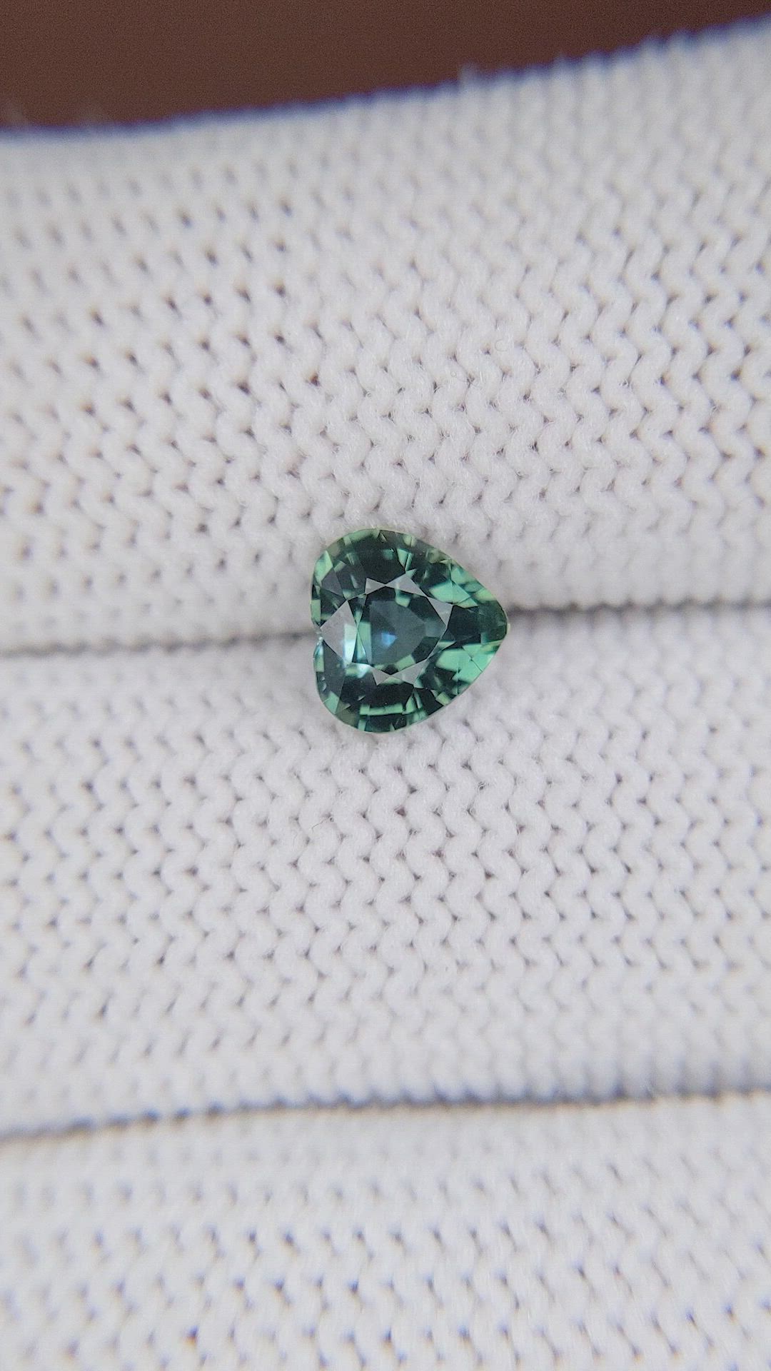 1.14 Ct. Bluish Green Sapphire from Madagascar Size Video