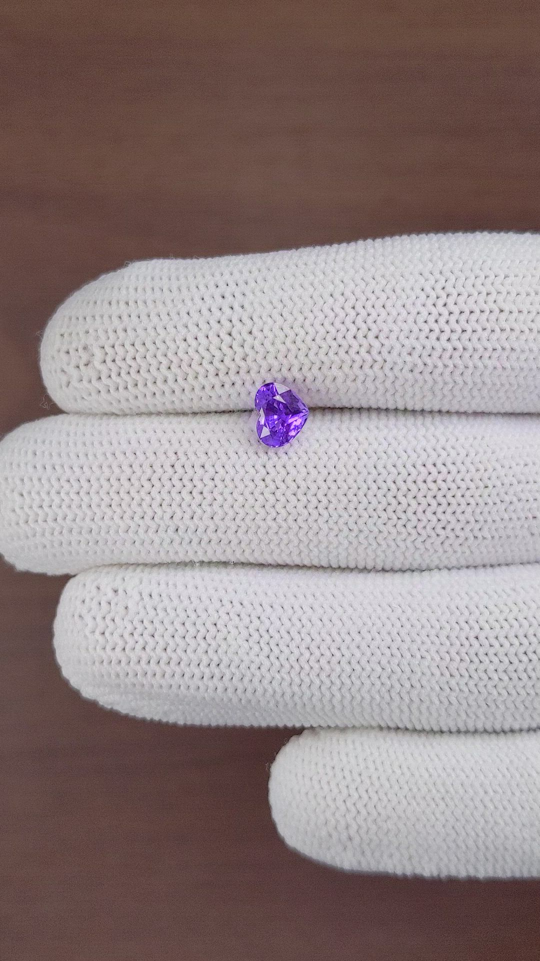 1.23 Ct. Purple Sapphire from Madagascar Size Video