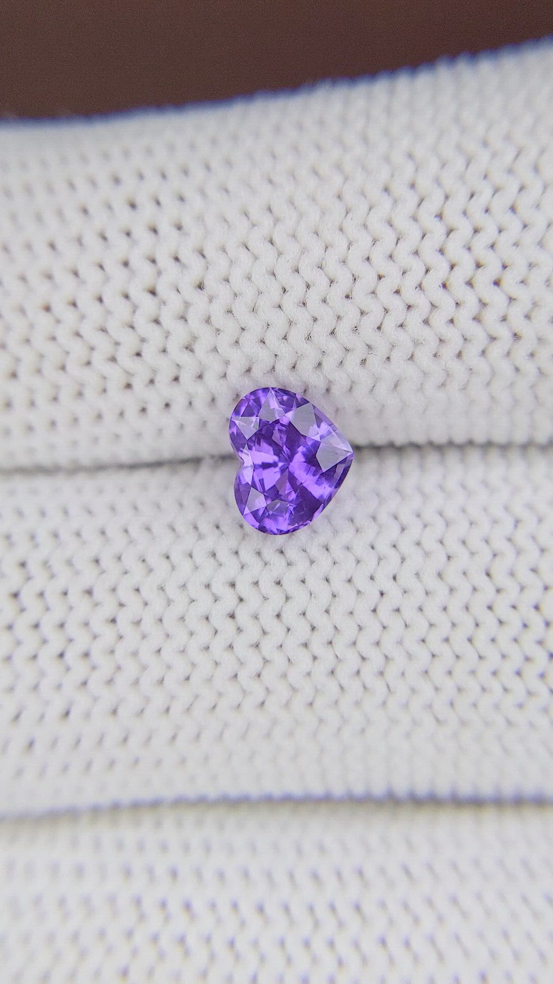 1.23 Ct. Purple Sapphire from Madagascar Size Video