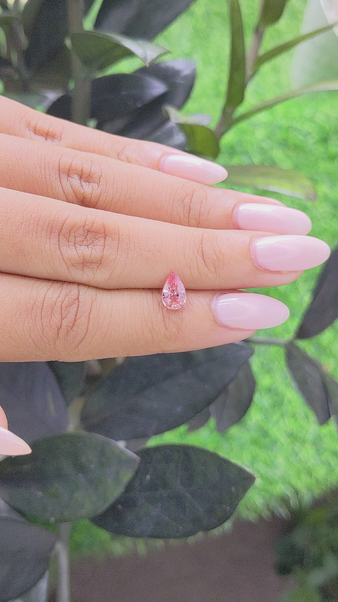 1.07 Ct. Padparadscha Sapphire from Madagascar Size Video