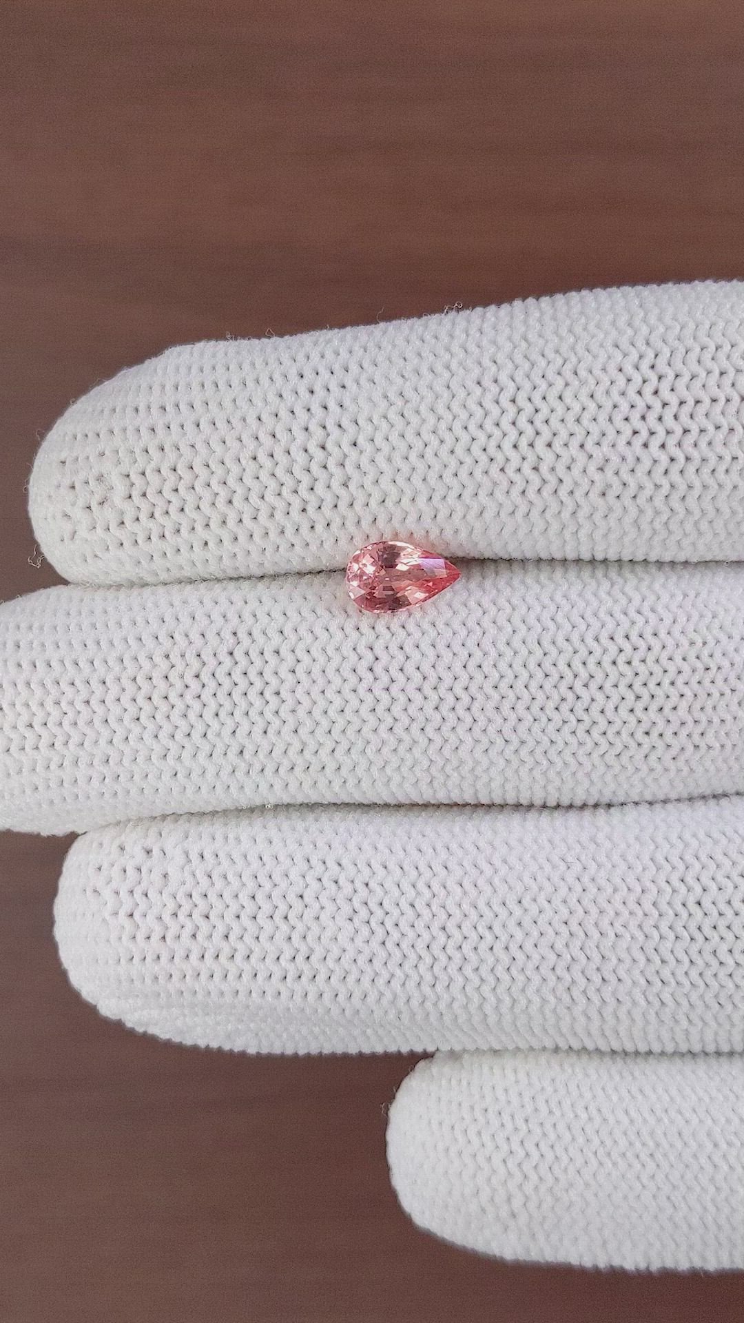 1.07 Ct. Padparadscha Sapphire from Madagascar Size Video