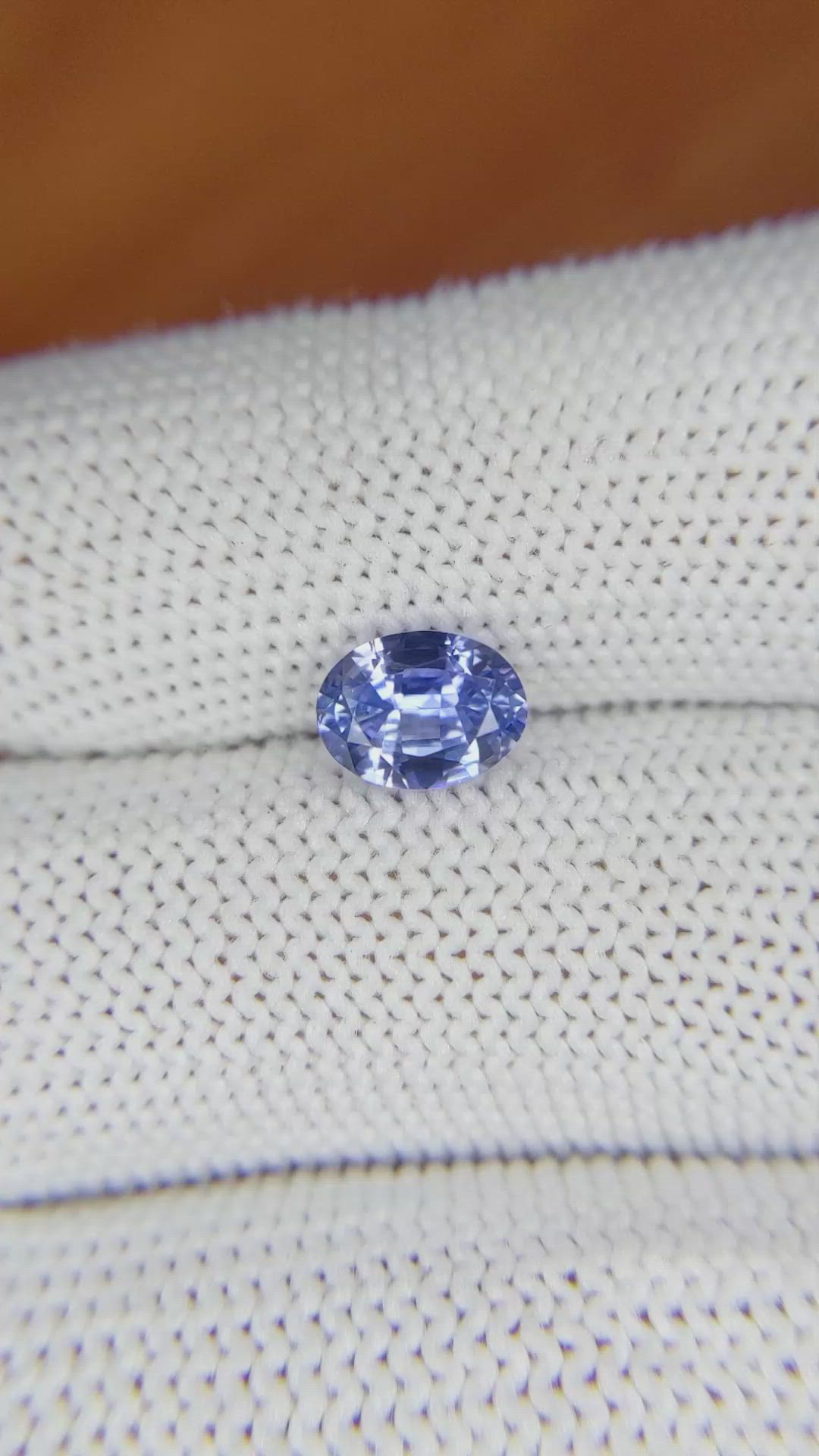 1.75 Ct. Blue Sapphire from Ceylon (Sri Lanka) Size Video