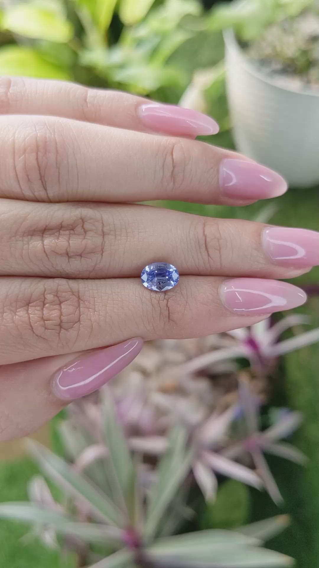 1.75 Ct. Blue Sapphire from Ceylon (Sri Lanka) Size Video