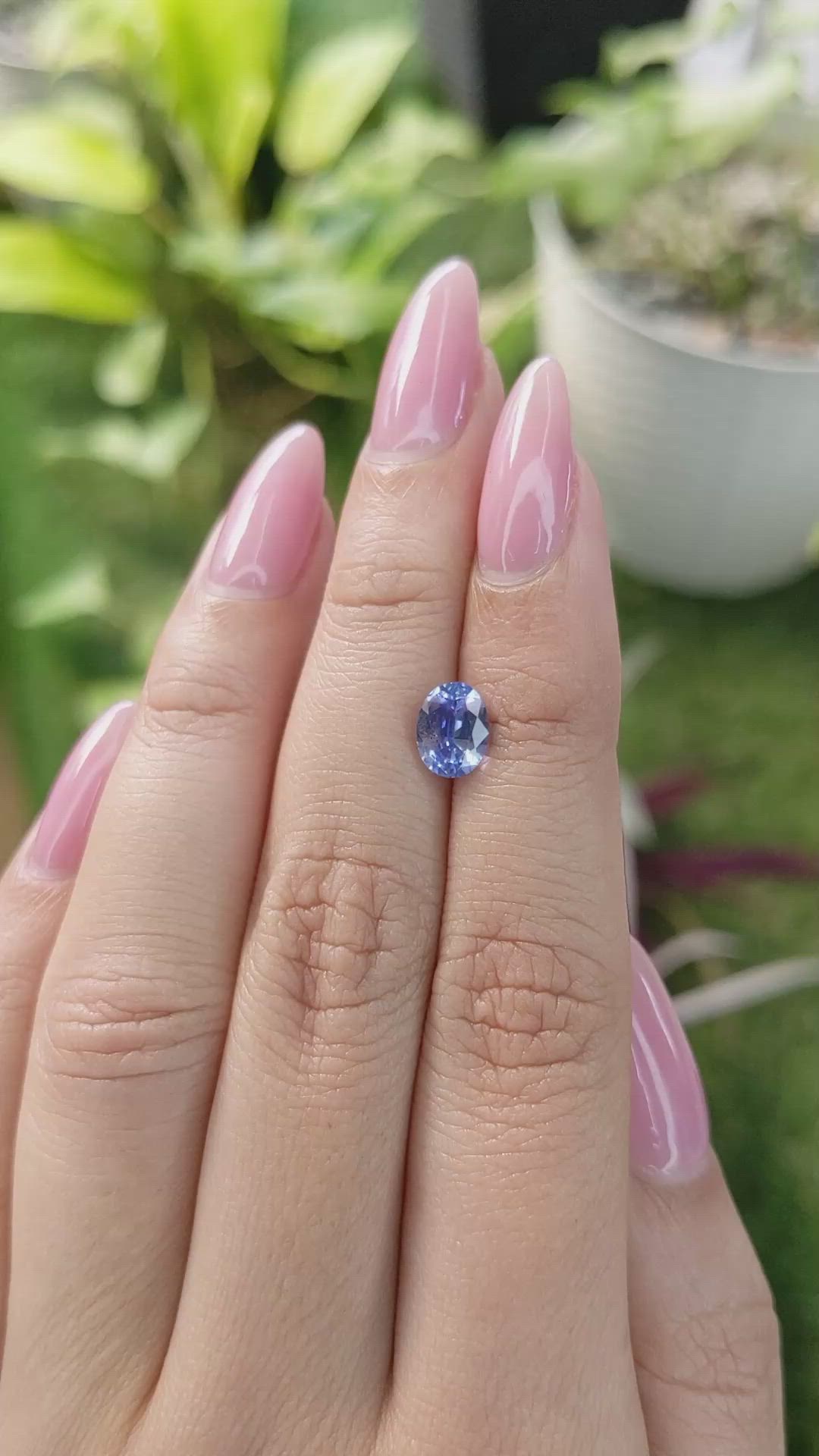 1.75 Ct. Blue Sapphire from Ceylon (Sri Lanka) Size Video