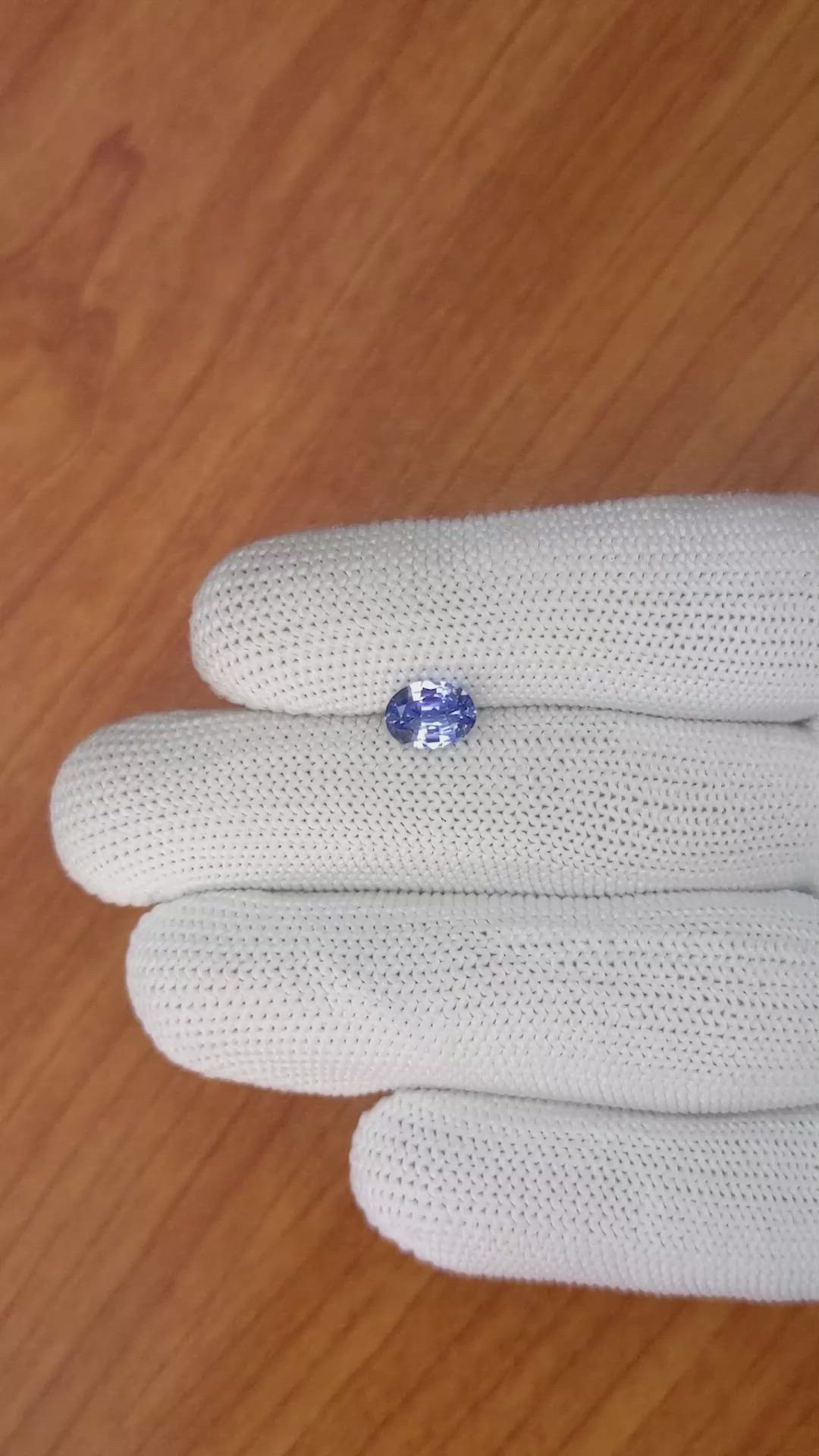 1.75 Ct. Blue Sapphire from Ceylon (Sri Lanka) Size Video